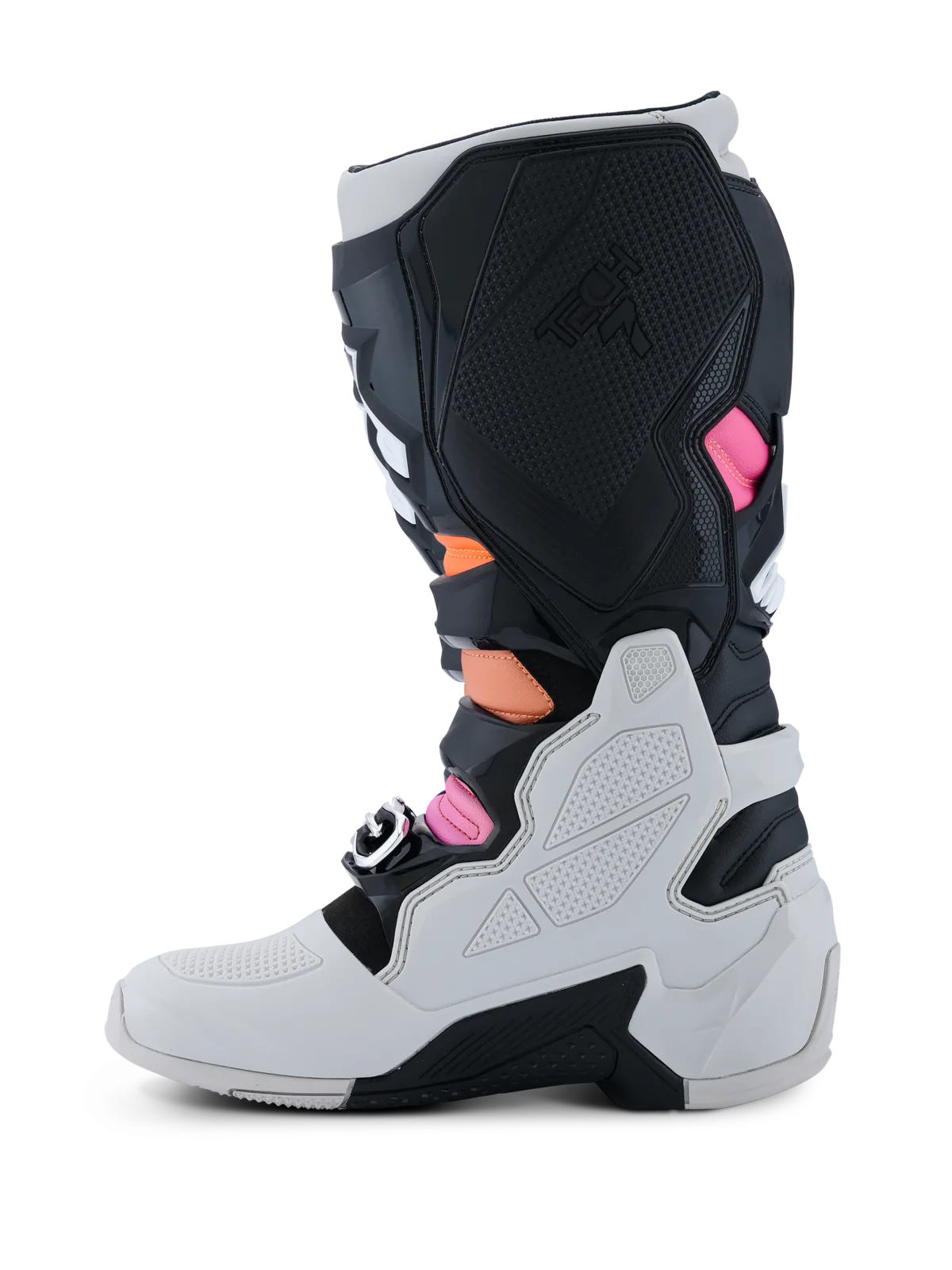 Мотокрос ботуши Alpinestars Tech 7 Black Light Gray Orange Fluo Magenta