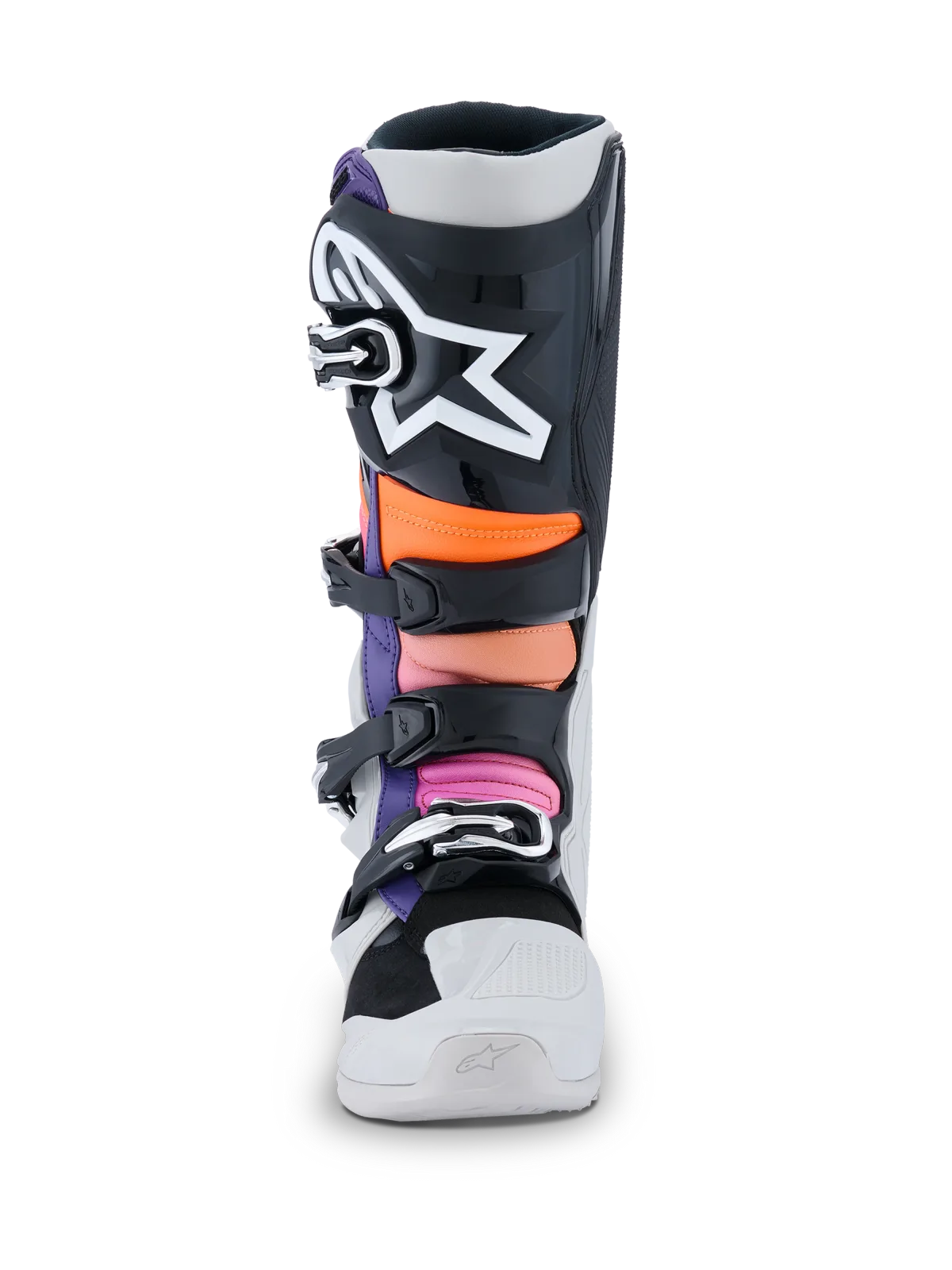 Мотокрос ботуши Alpinestars Tech 7 Black Light Gray Orange Fluo Magenta