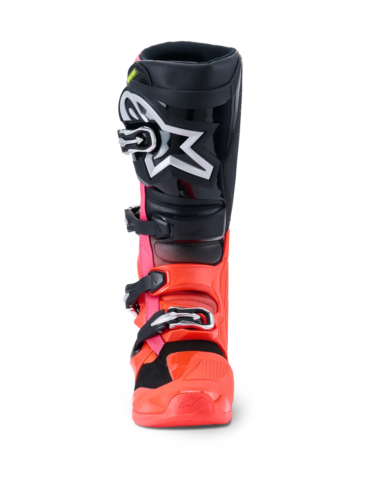 Мотокрос ботуши Alpinestars Tech 7 Black Red Fluo Pink Fluo