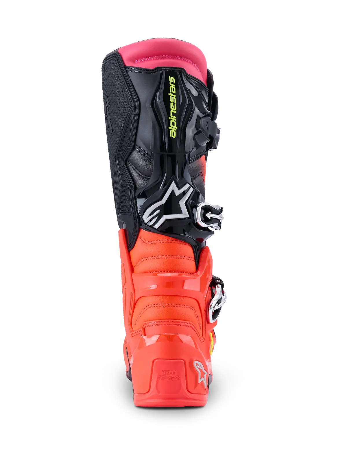 Мотокрос ботуши Alpinestars Tech 7 Black Red Fluo Pink Fluo