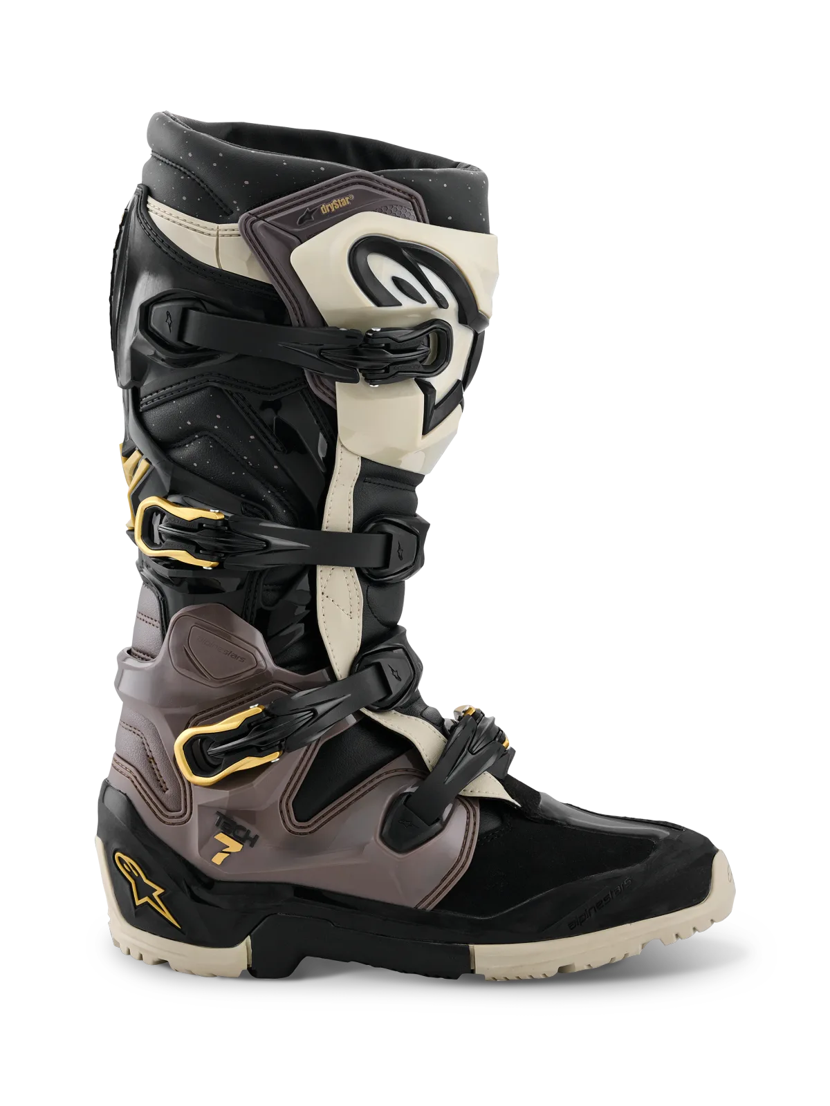 Мотокрос ботуши Alpinestars Tech 7 Enduro Drystar Black Dark Gray Gold