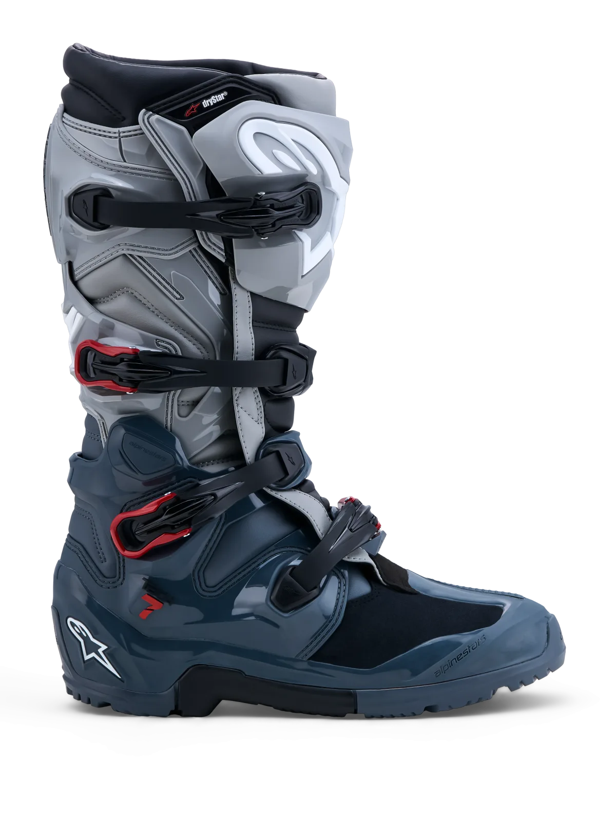 Мотокрос ботуши Alpinestars Tech 7 Enduro Drystar Dark Gray Mid Gray Bright Red