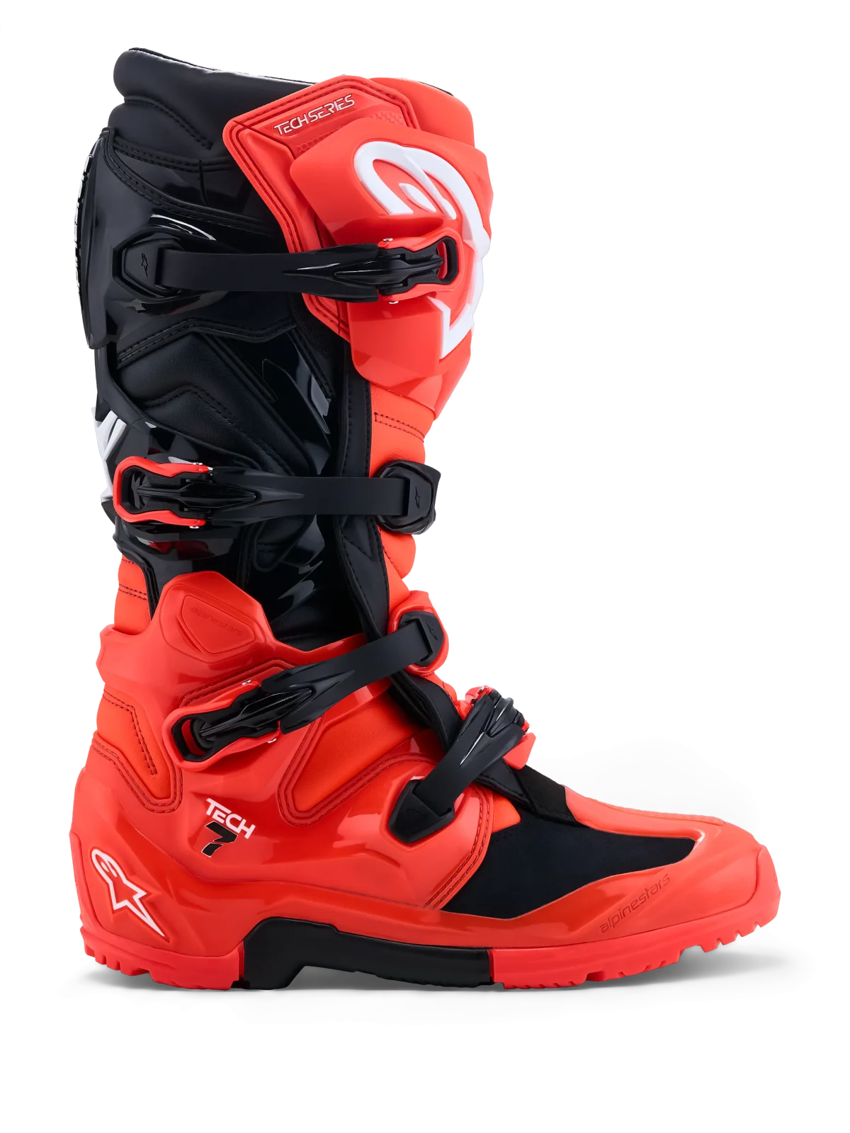 Мотокрос ботуши Alpinestars Tech 7 Enduro Red Fluo Black
