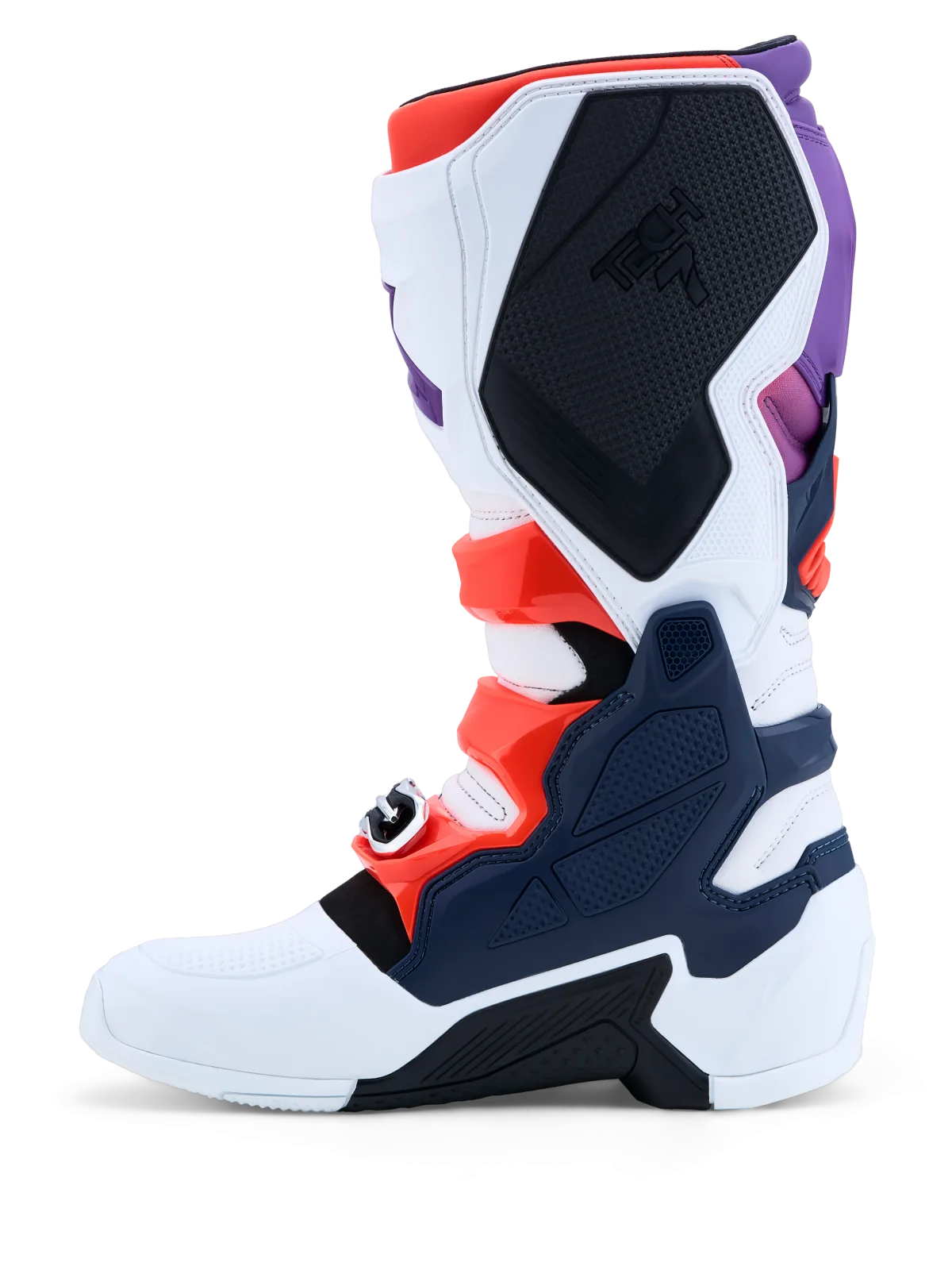 Мотокрос ботуши Alpinestars Tech 7 Purple White Dark Blue Red Fluo