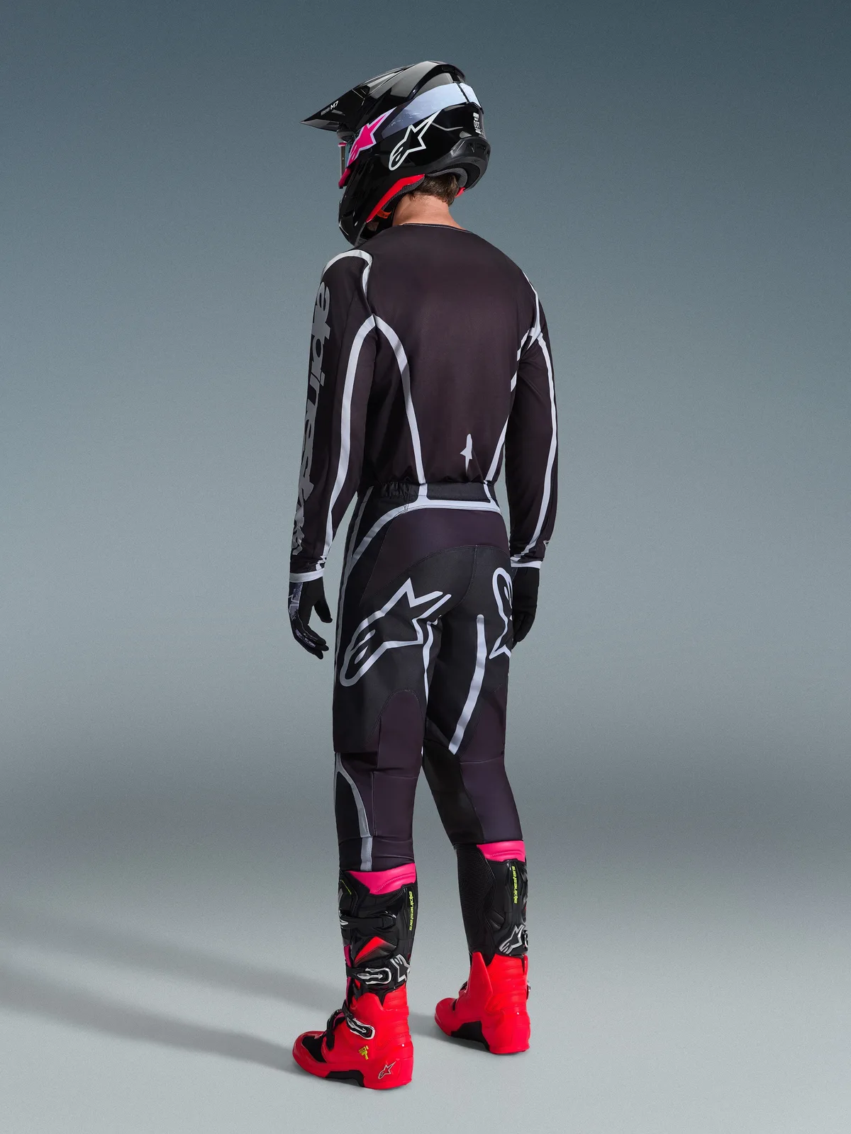 Мотокрос джърси Alpinestars Fluid Apex Black Gray