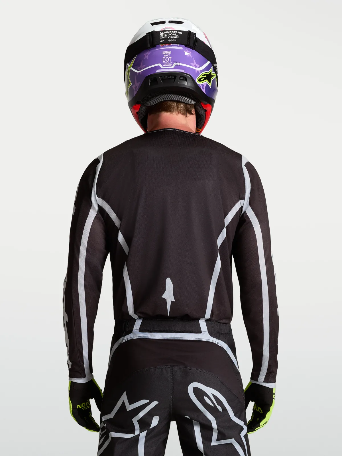 Мотокрос джърси Alpinestars Fluid Apex V2 Black Silver