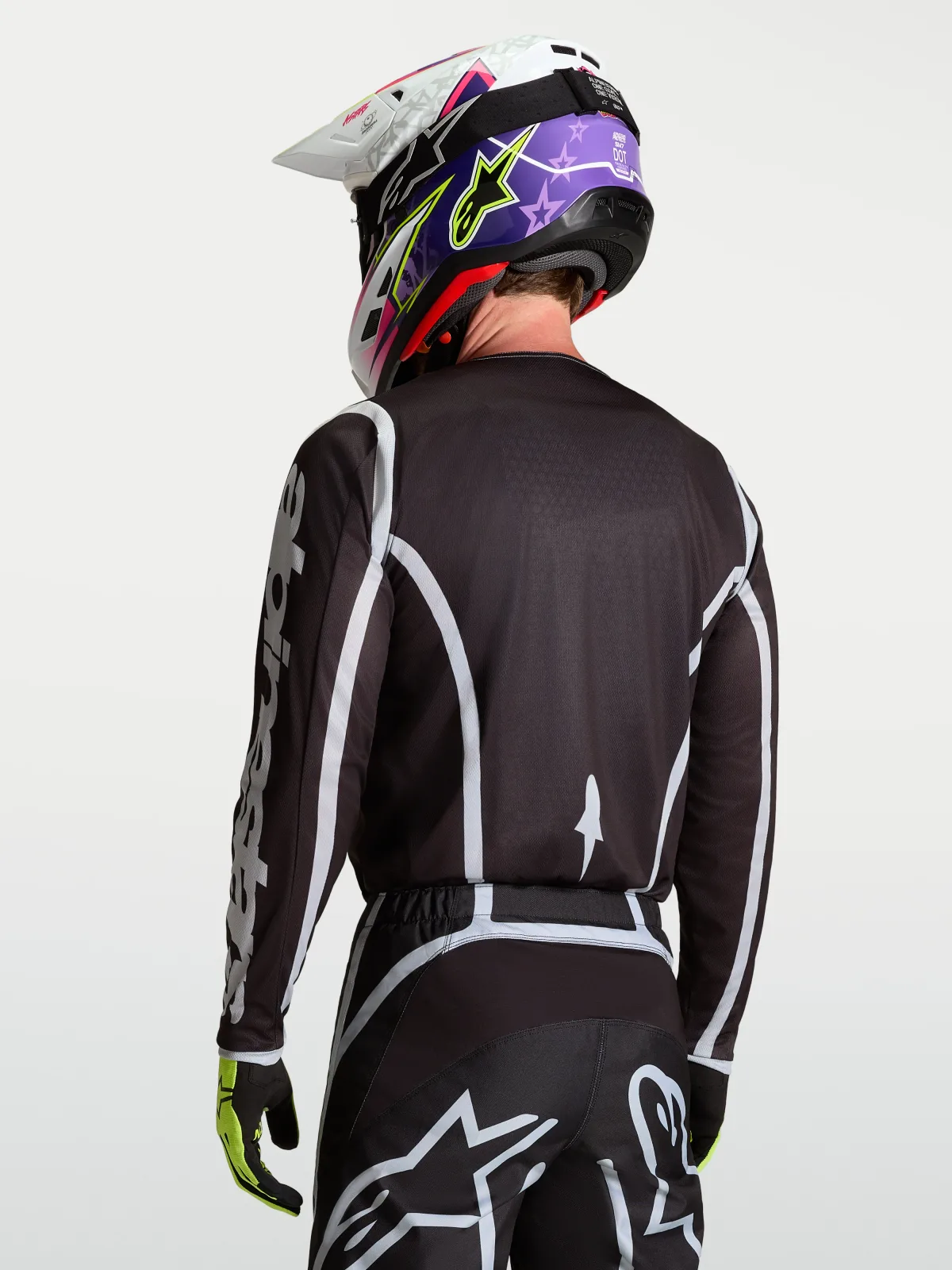 Мотокрос джърси Alpinestars Fluid Apex V2 Black Silver