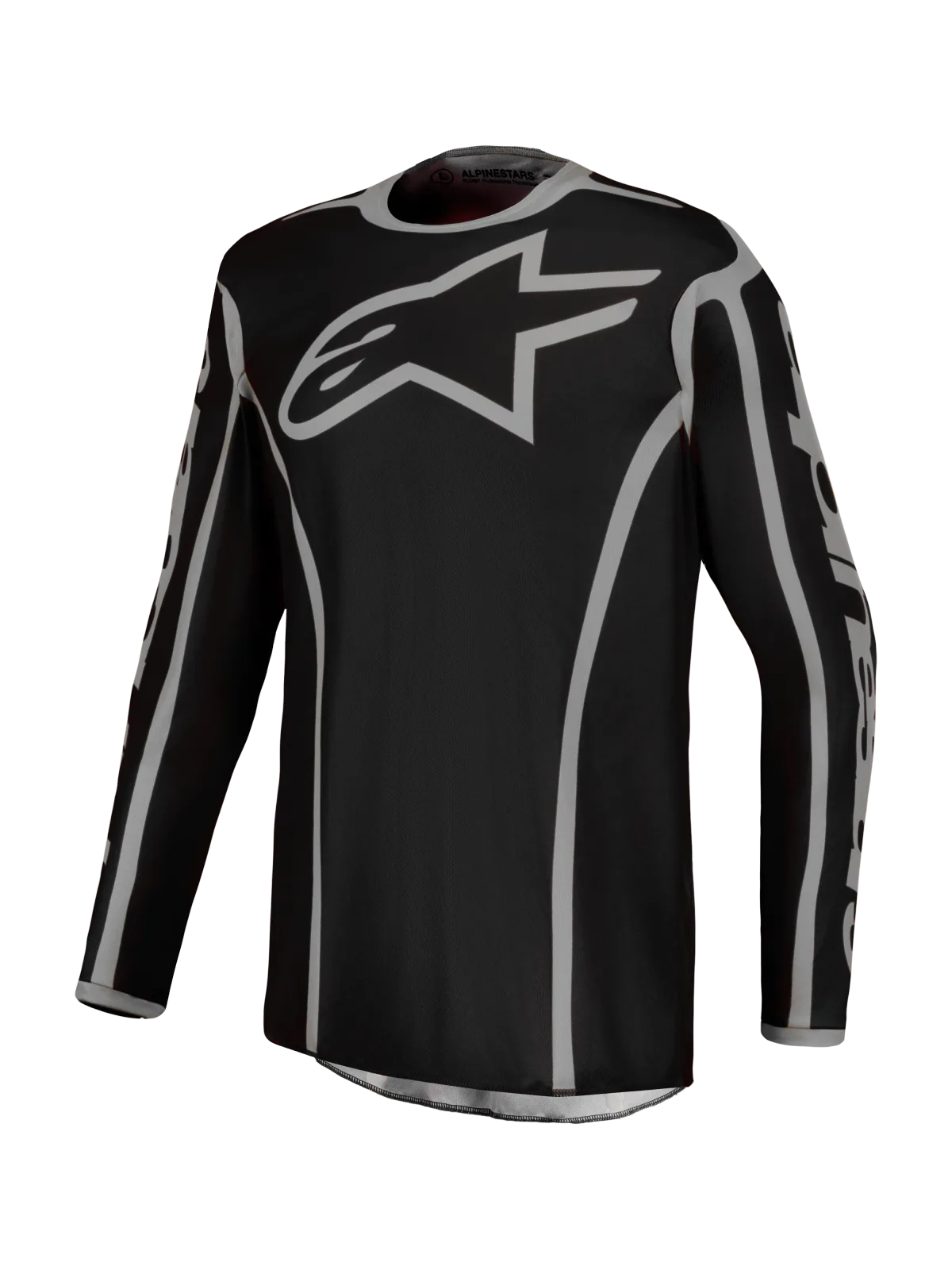 Мотокрос джърси Alpinestars Fluid Apex V2 Black Silver