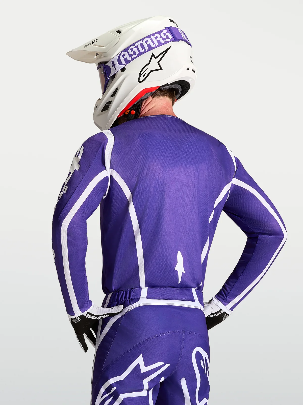 Мотокрос джърси Alpinestars Fluid Apex V2 Deep Blue White