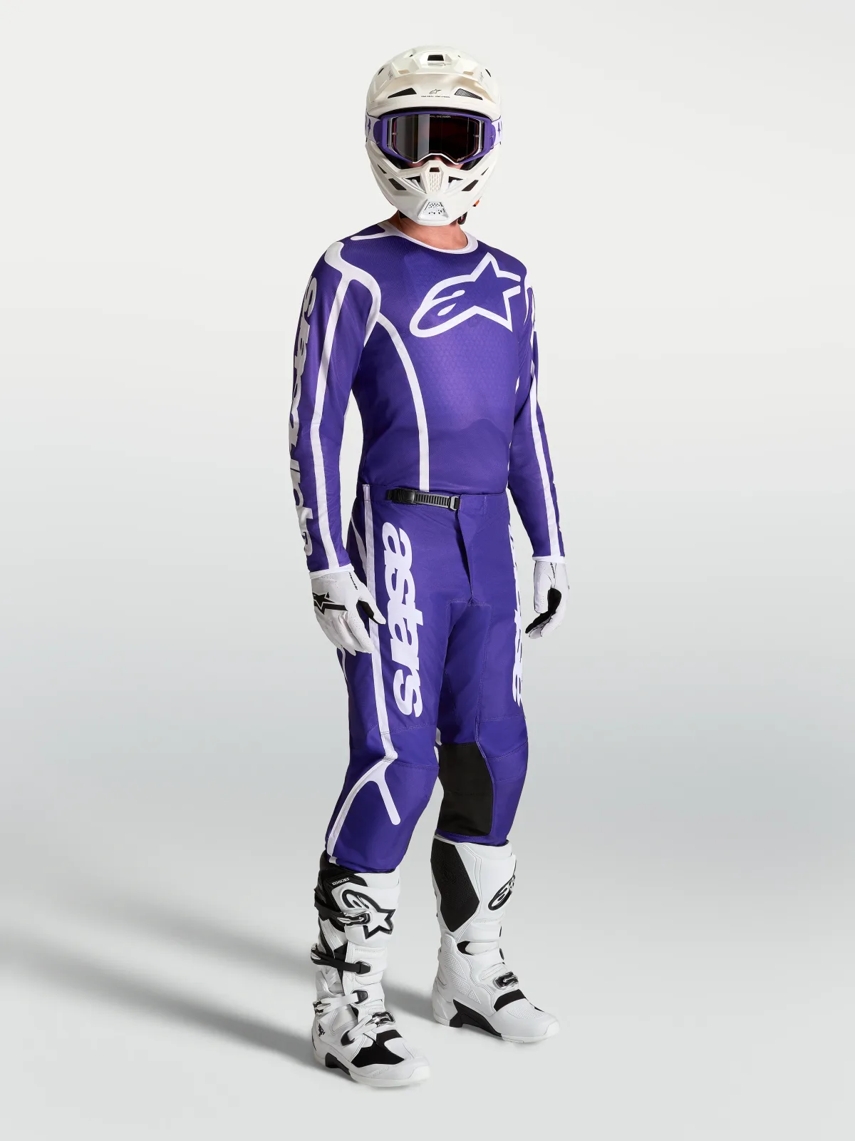 Мотокрос джърси Alpinestars Fluid Apex V2 Deep Blue White