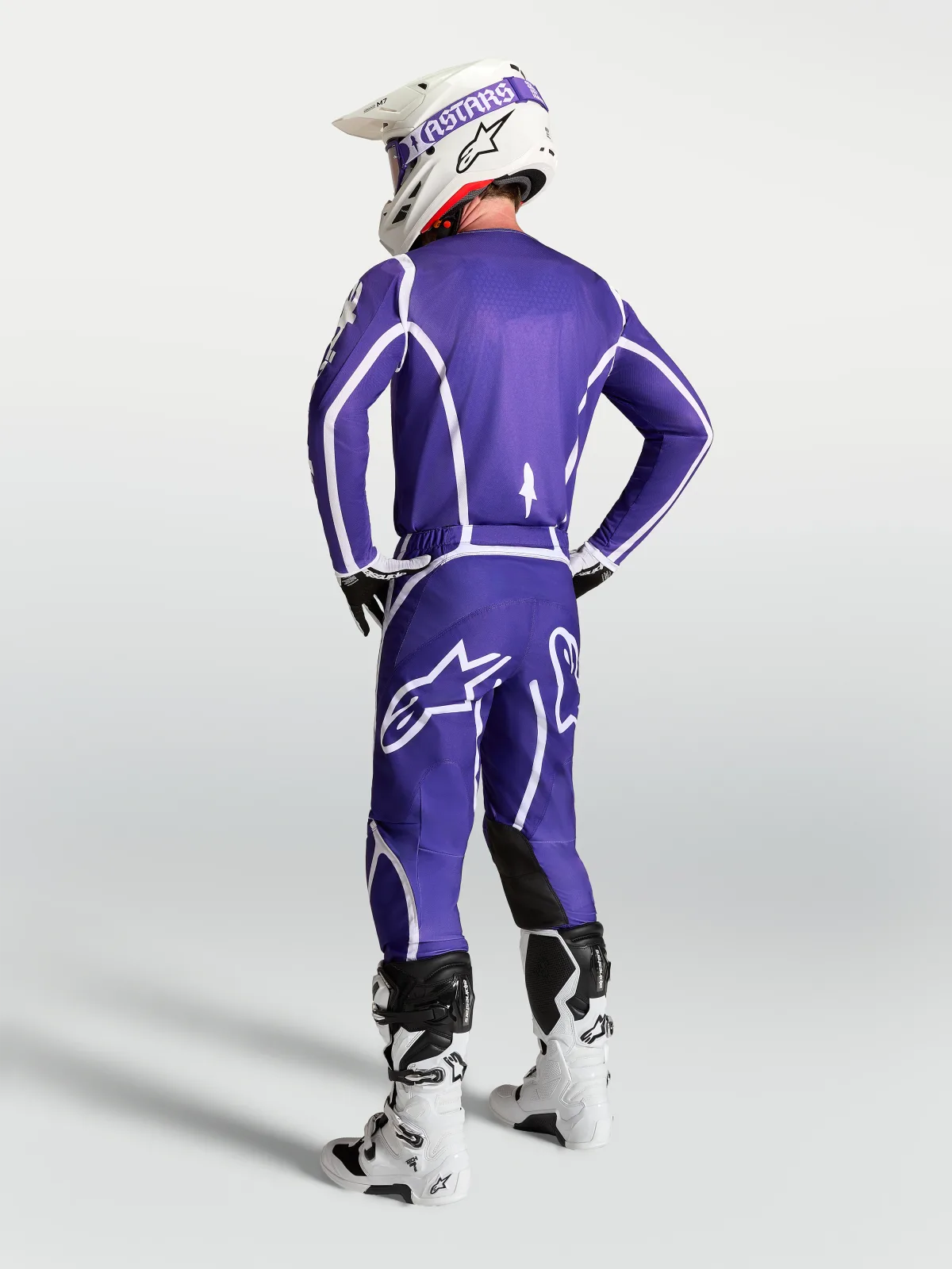 Мотокрос джърси Alpinestars Fluid Apex V2 Deep Blue White