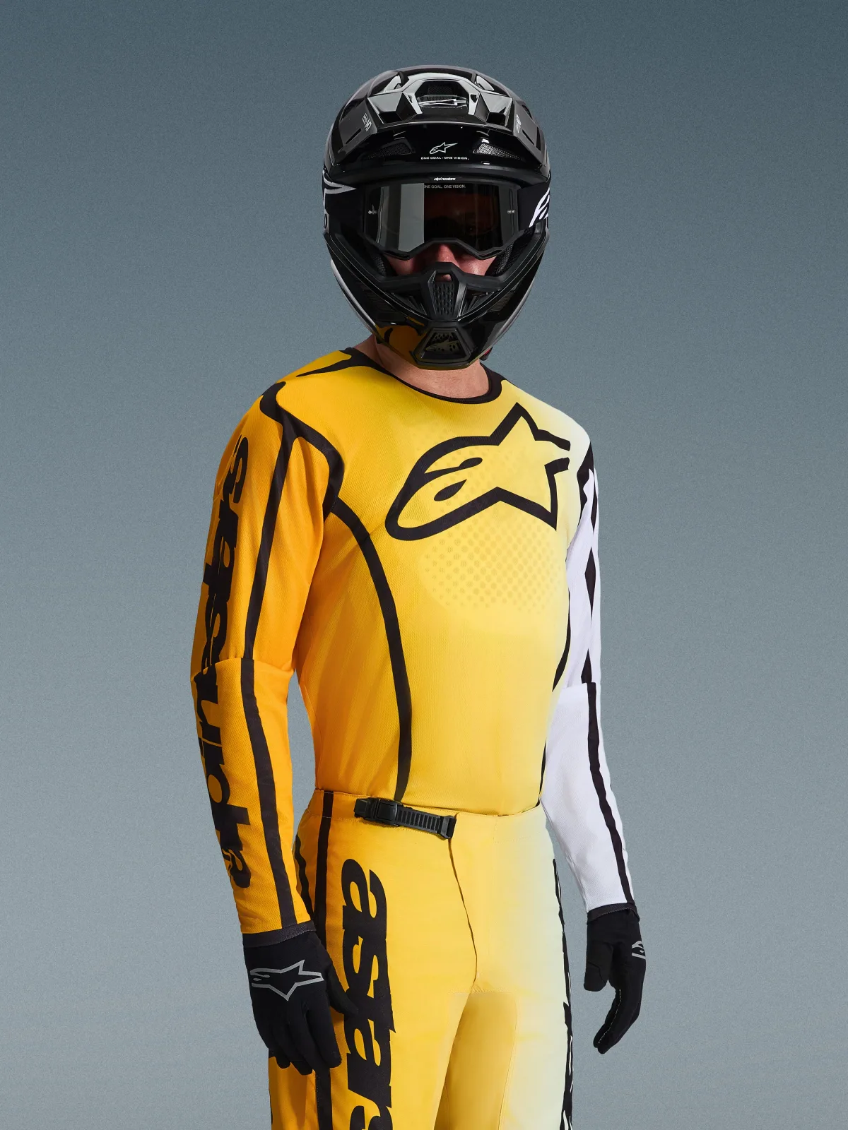 Мотокрос джърси Alpinestars Fluid Apex Yellow Black