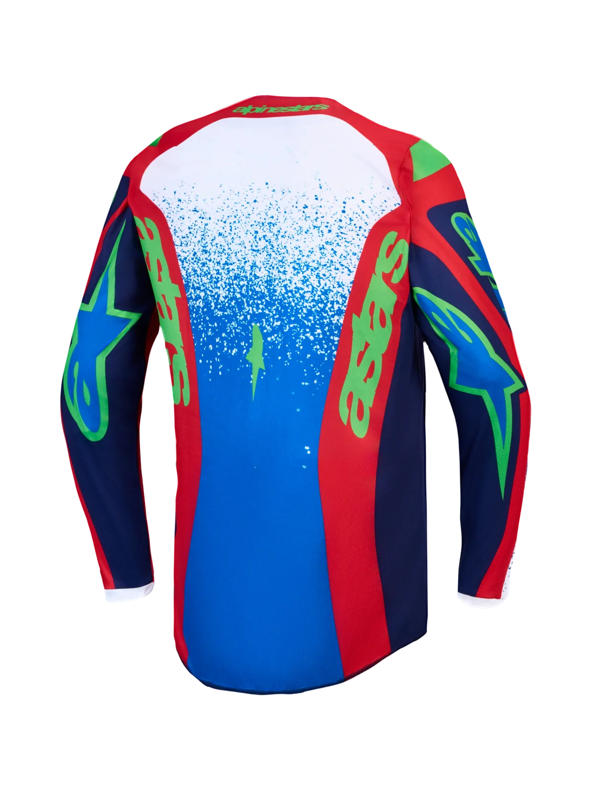 Мотокрос джърси Alpinestars Fluid Drag Blue Navy Fire Red White