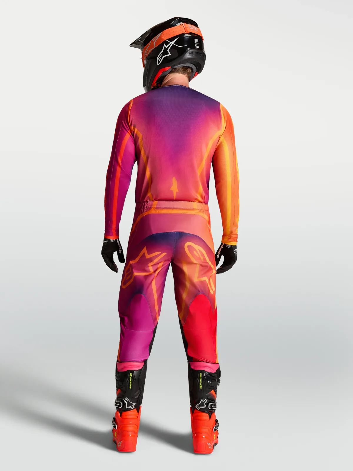 Мотокрос джърси Alpinestars Fluid Kepler Dark Purple Orange