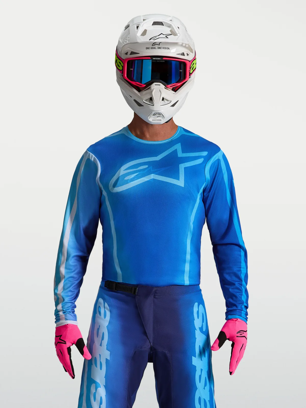 Мотокрос джърси Alpinestars Fluid Kepler Ucla Blue Blithe Blue