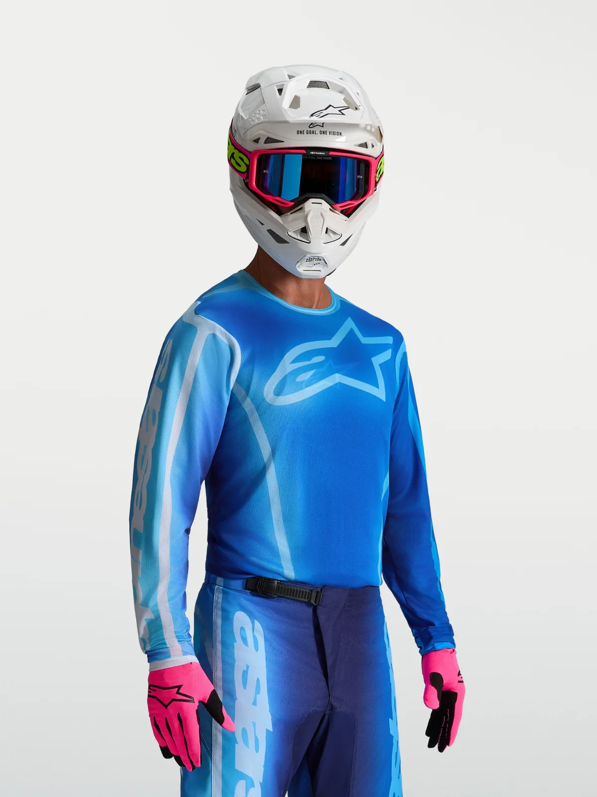 Мотокрос джърси Alpinestars Fluid Kepler Ucla Blue Blithe Blue