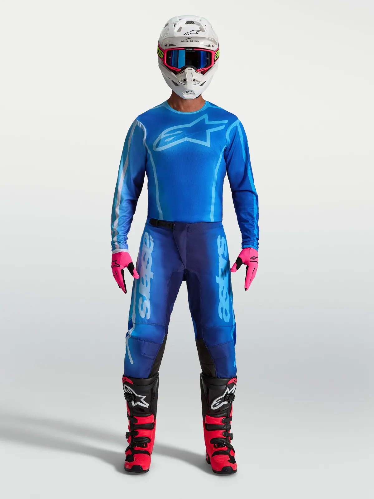 Мотокрос джърси Alpinestars Fluid Kepler Ucla Blue Blithe Blue