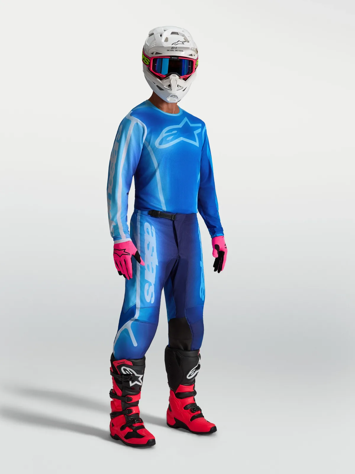 Мотокрос джърси Alpinestars Fluid Kepler Ucla Blue Blithe Blue