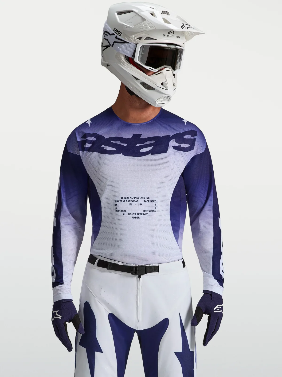 Мотокрос джърси Alpinestars Racer Air Amber Blue Navy White