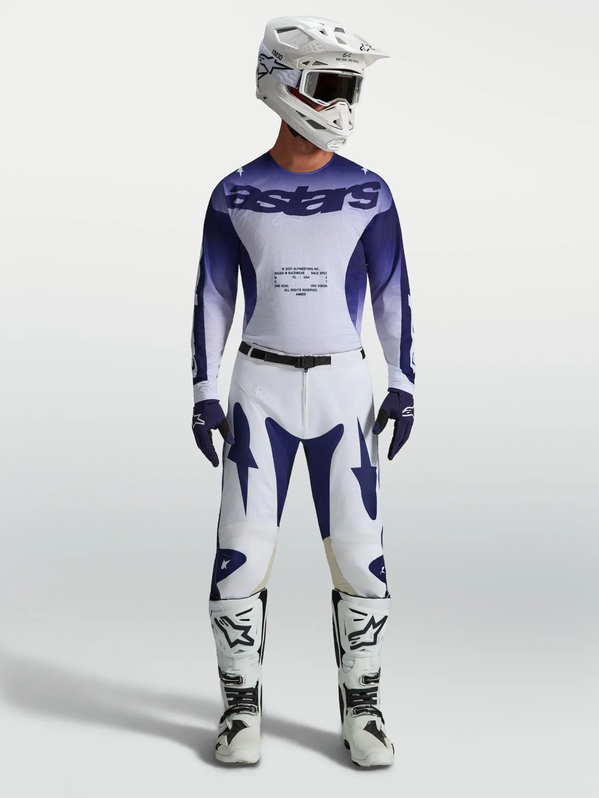 Мотокрос джърси Alpinestars Racer Air Amber Blue Navy White