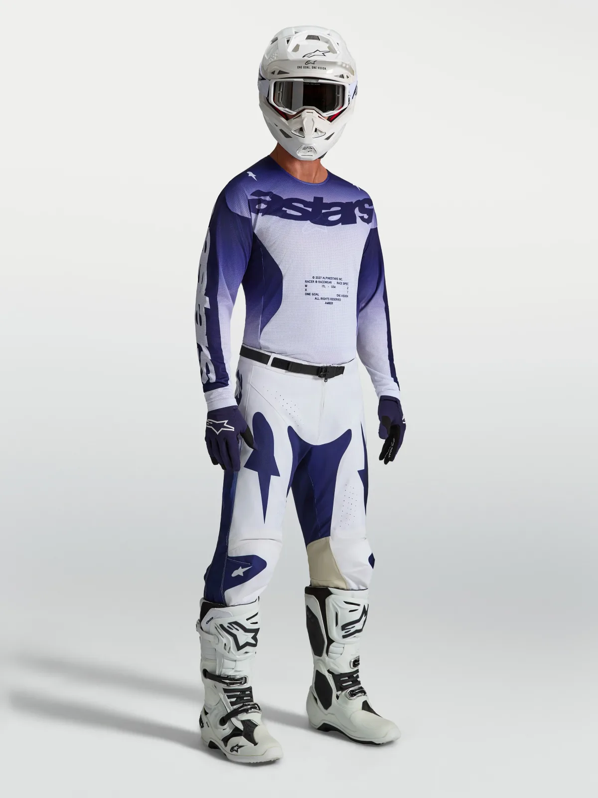 Мотокрос джърси Alpinestars Racer Air Amber Blue Navy White