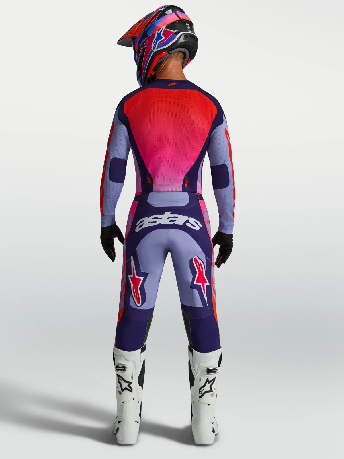 Мотокрос джърси Alpinestars Racer Air Hunt Light Violet Deep Purple Pink Fluo