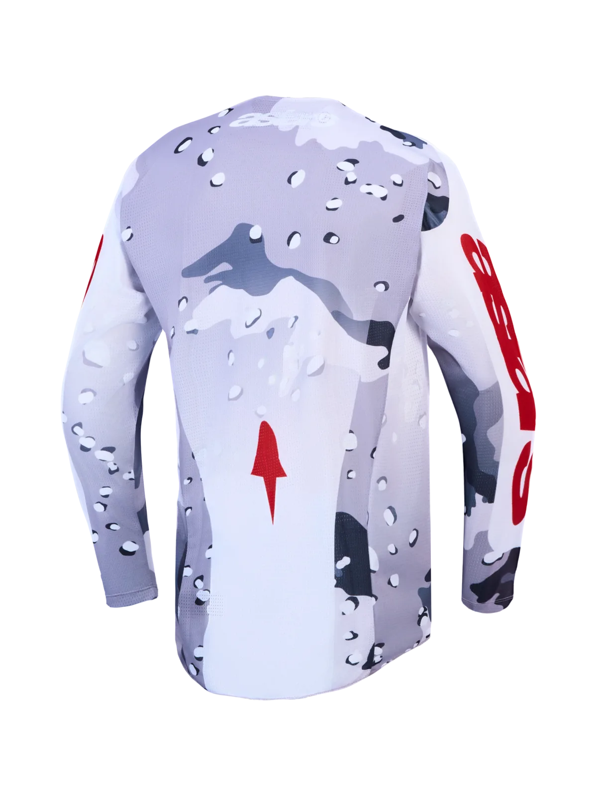Мотокрос джърси Alpinestars Racer Air Lone Gray Camo White Fire Red