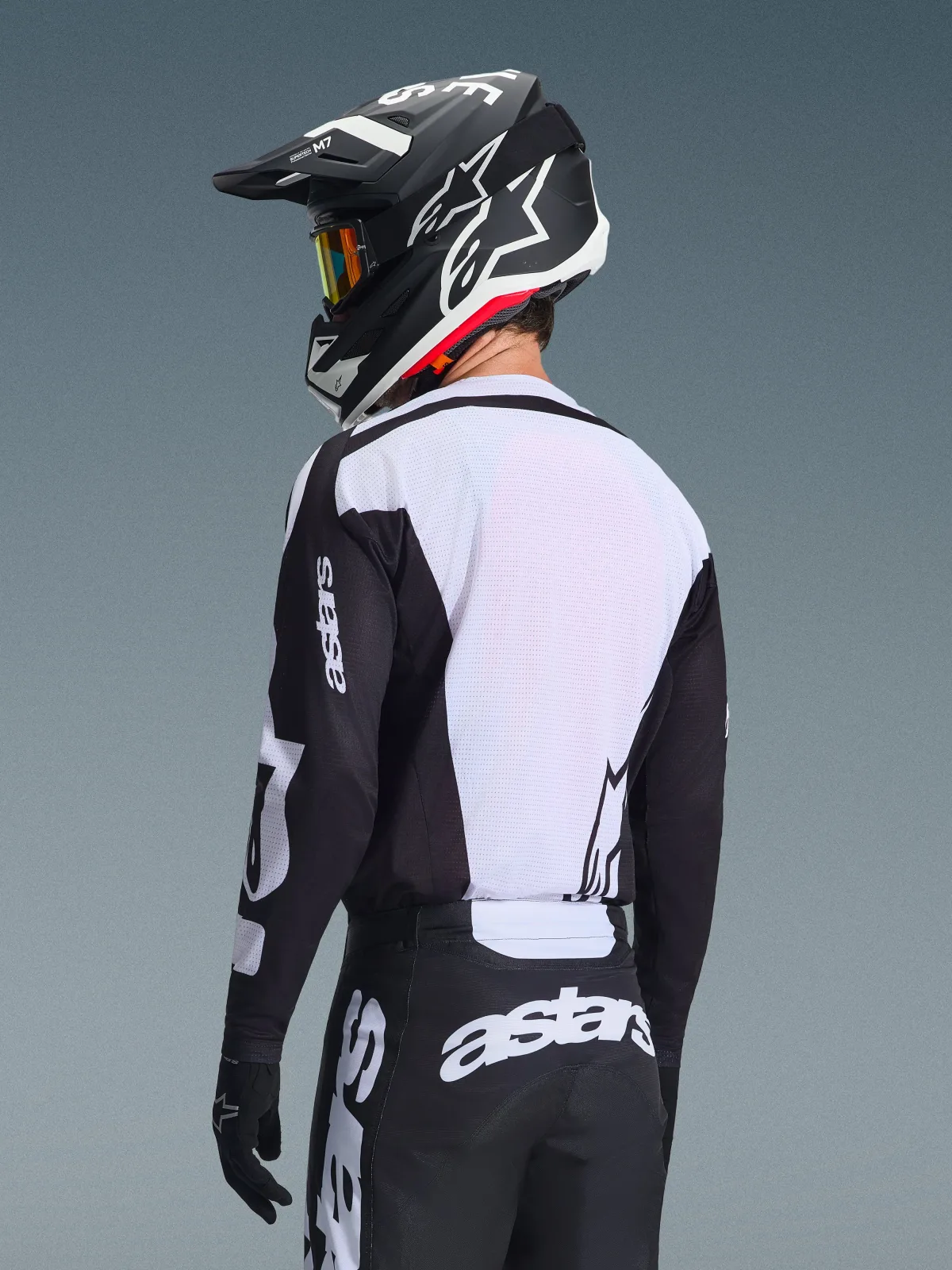 Мотокрос джърси Alpinestars Racer Air Riway Black White