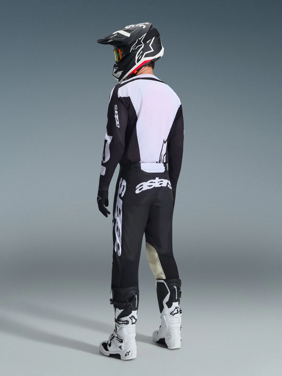 Мотокрос джърси Alpinestars Racer Air Riway Black White