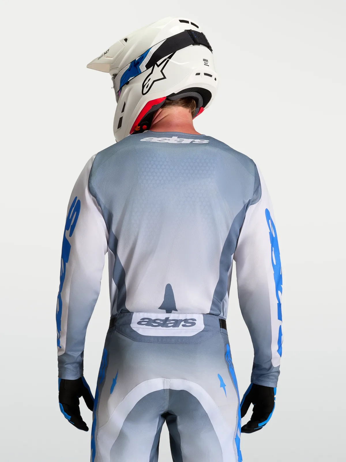 Мотокрос джърси Alpinestars Racer Amber Ash Gray Light Lilac Ucla Blue