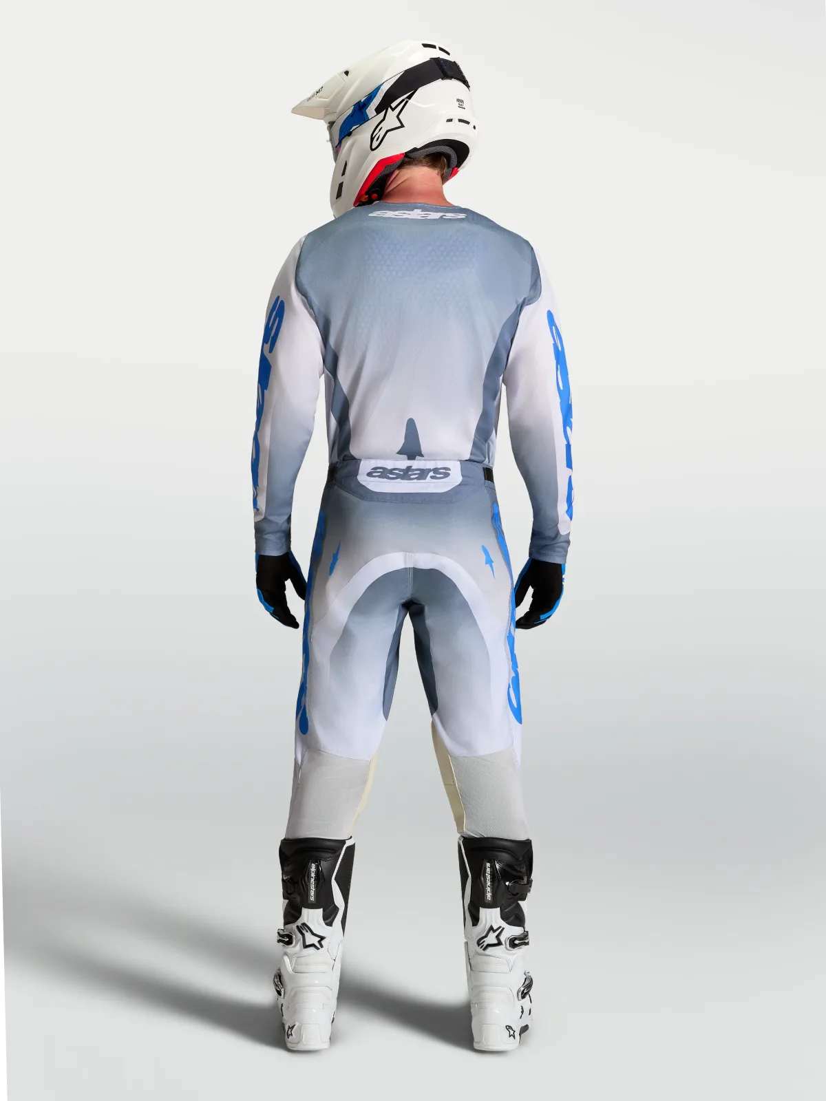 Мотокрос джърси Alpinestars Racer Amber Ash Gray Light Lilac Ucla Blue