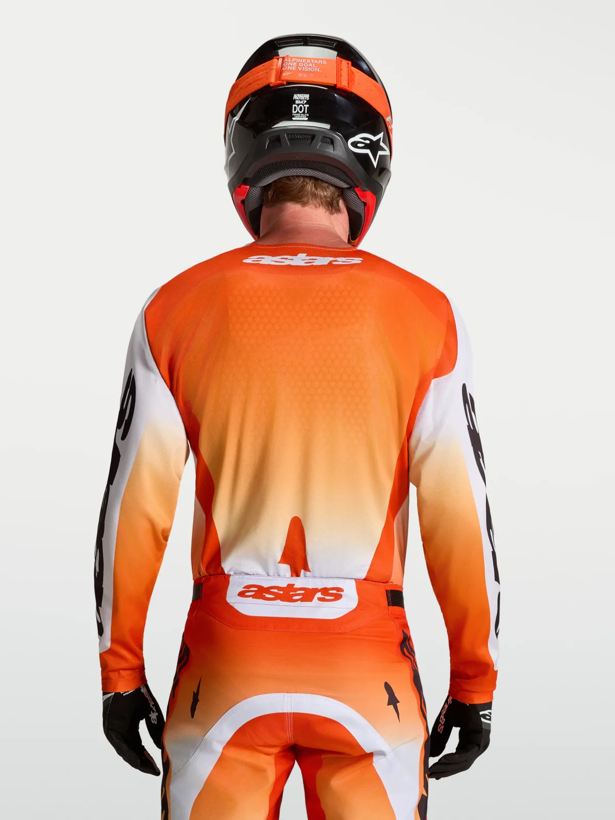 Мотокрос джърси Alpinestars Racer Amber Cardinal Red Light Lilac Black