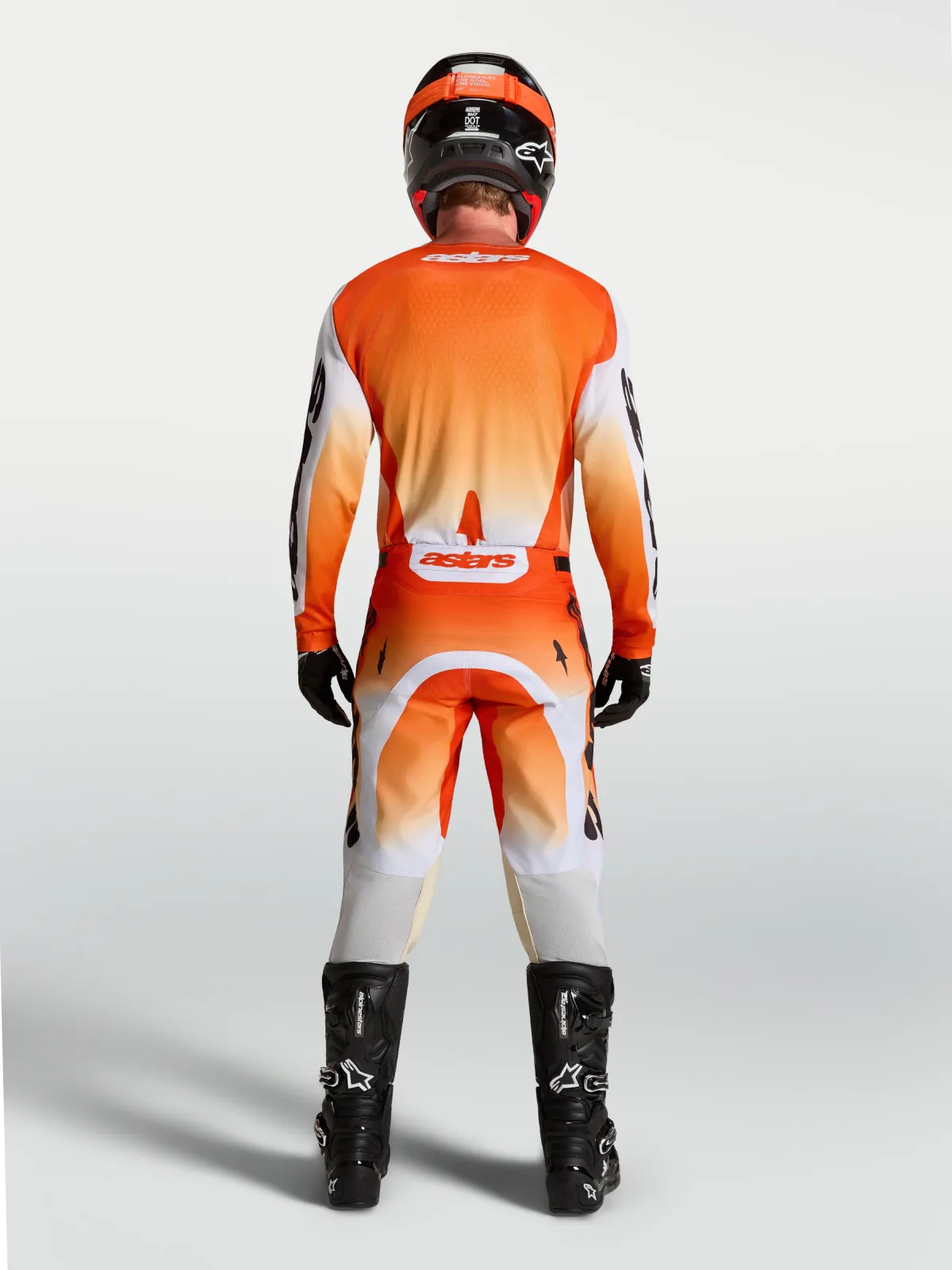 Мотокрос джърси Alpinestars Racer Amber Cardinal Red Light Lilac Black