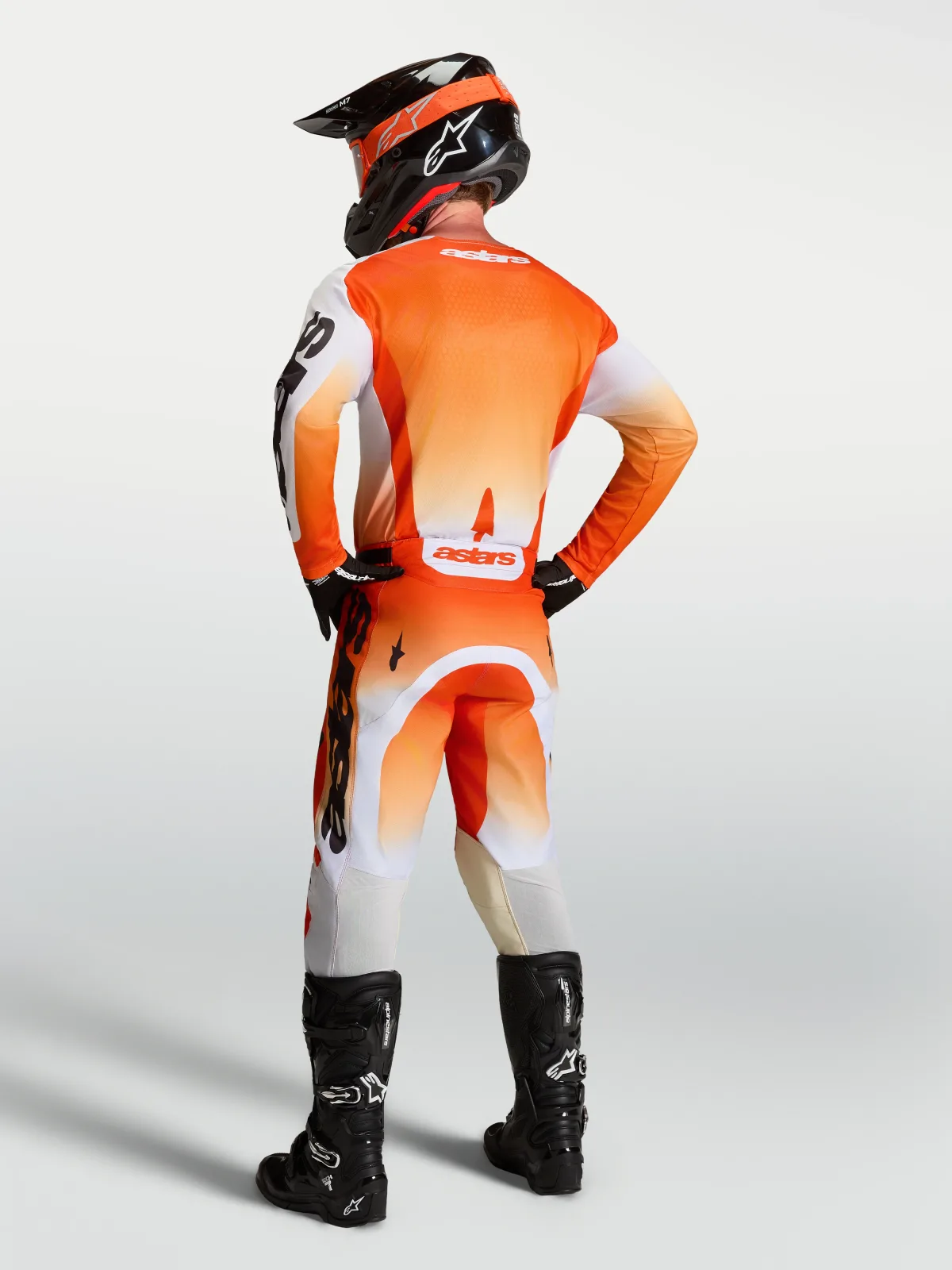 Мотокрос джърси Alpinestars Racer Amber Cardinal Red Light Lilac Black