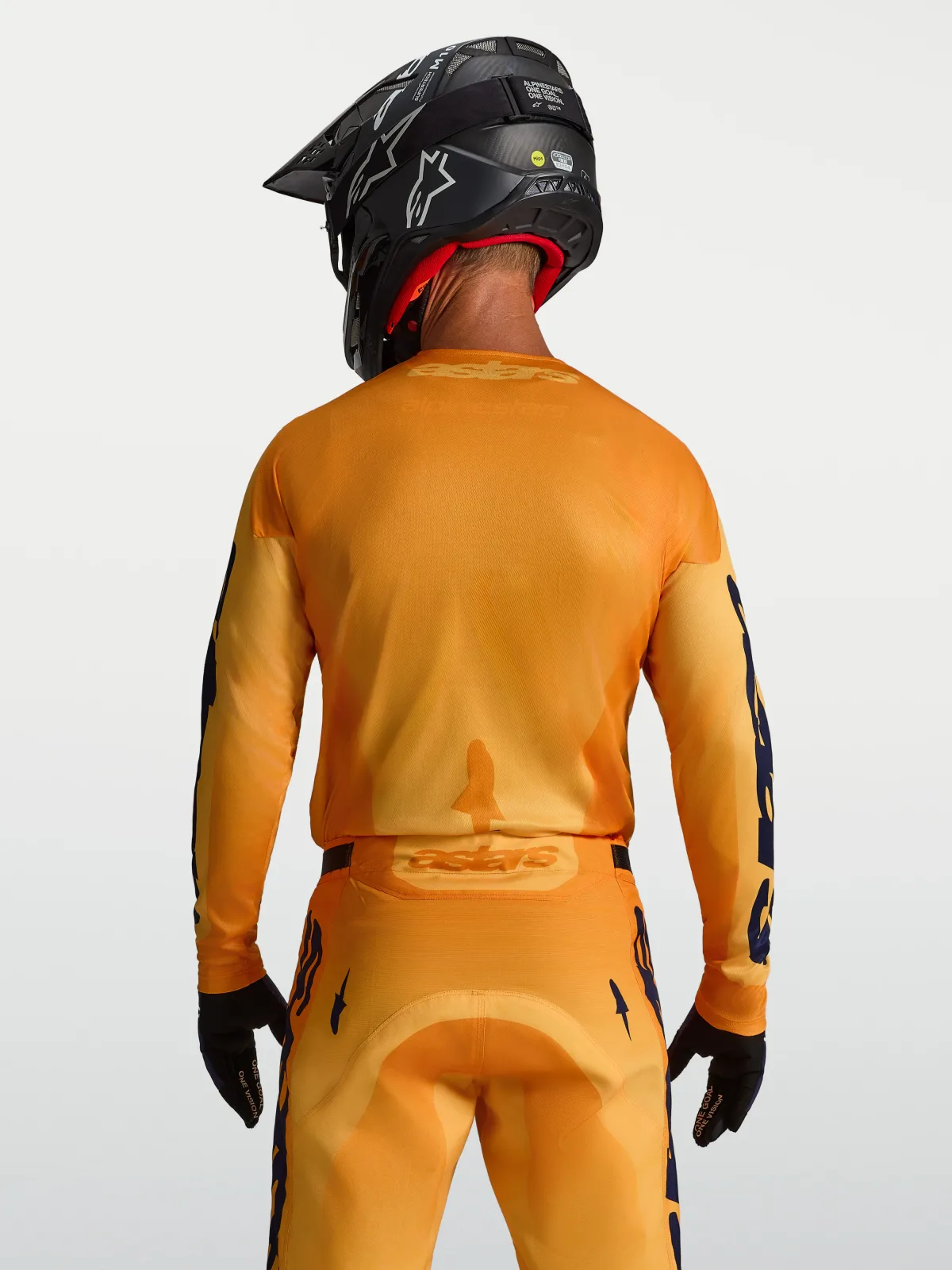 Мотокрос джърси Alpinestars Racer Amber Orange Gold Deep Blue