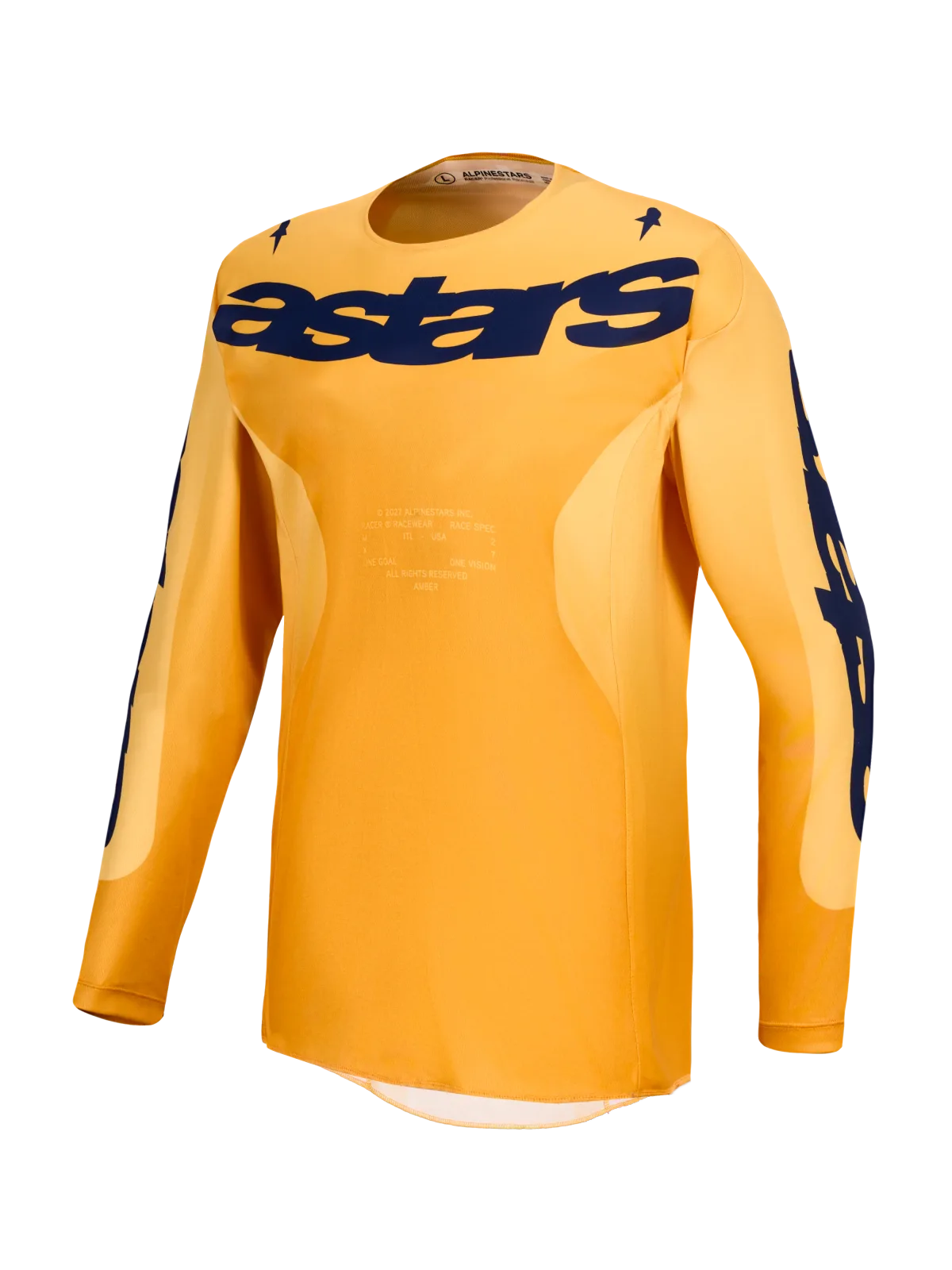 Мотокрос джърси Alpinestars Racer Amber Orange Gold Deep Blue