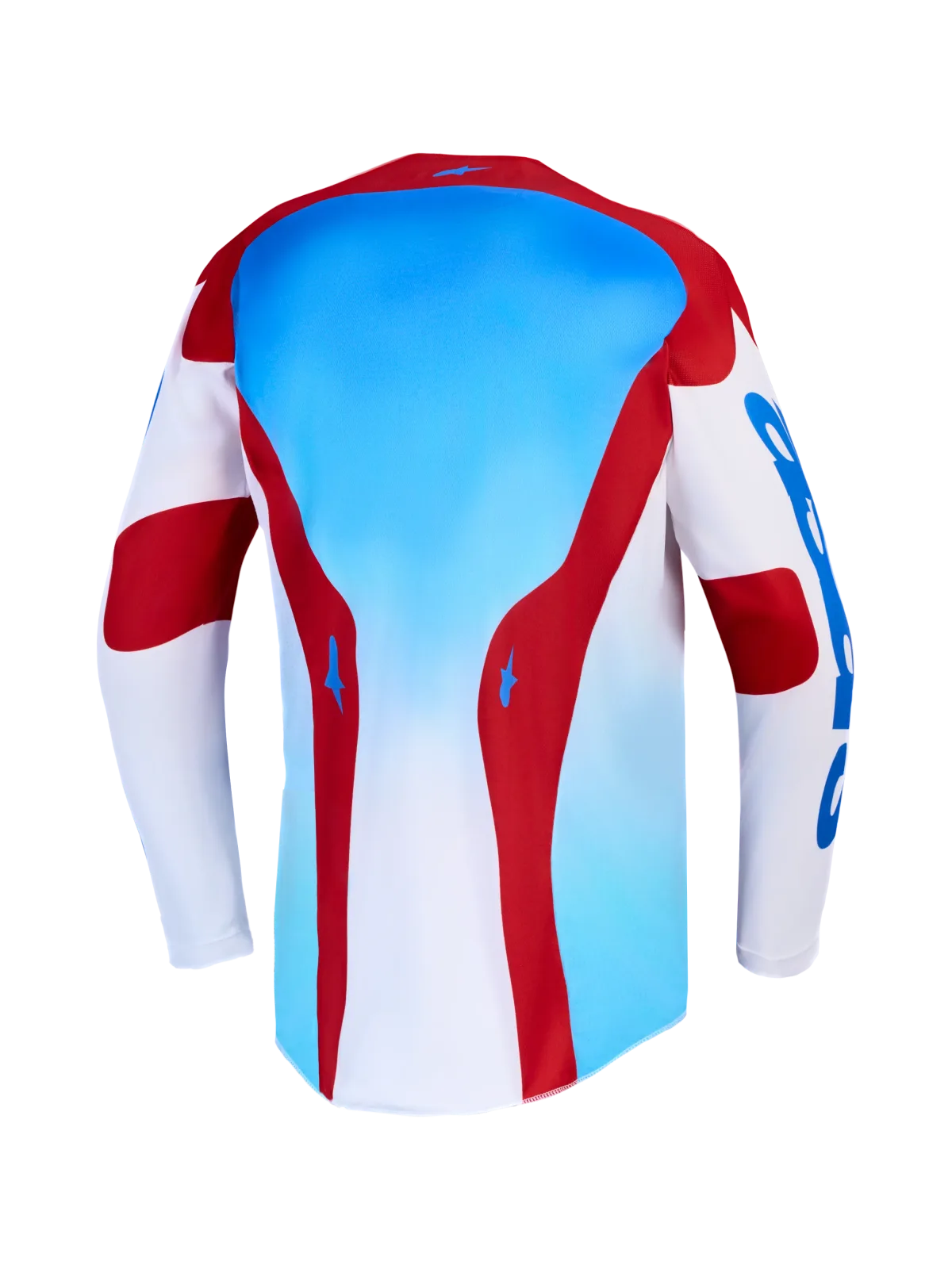 Мотокрос джърси Alpinestars Racer Hunt White Fire Red Ucla Blue