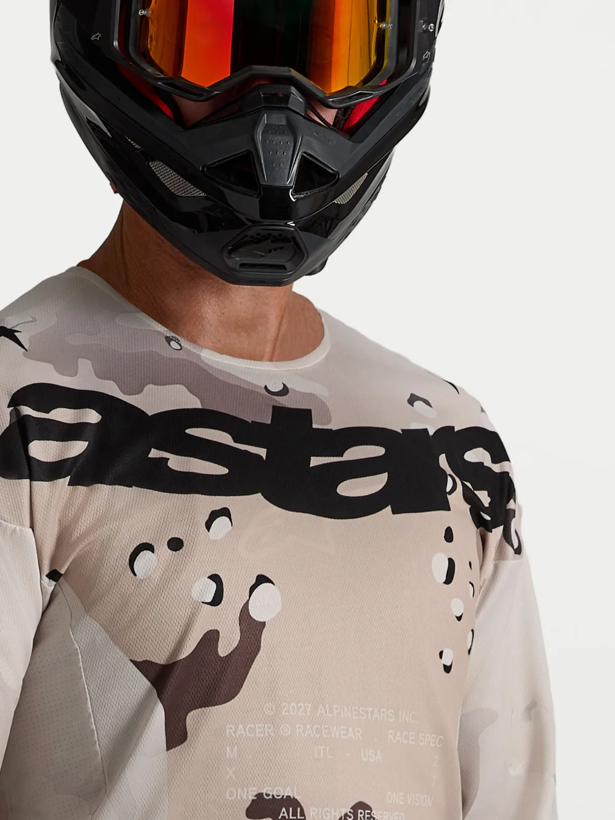 Мотокрос джърси Alpinestars Racer Lone Desert Camo Black