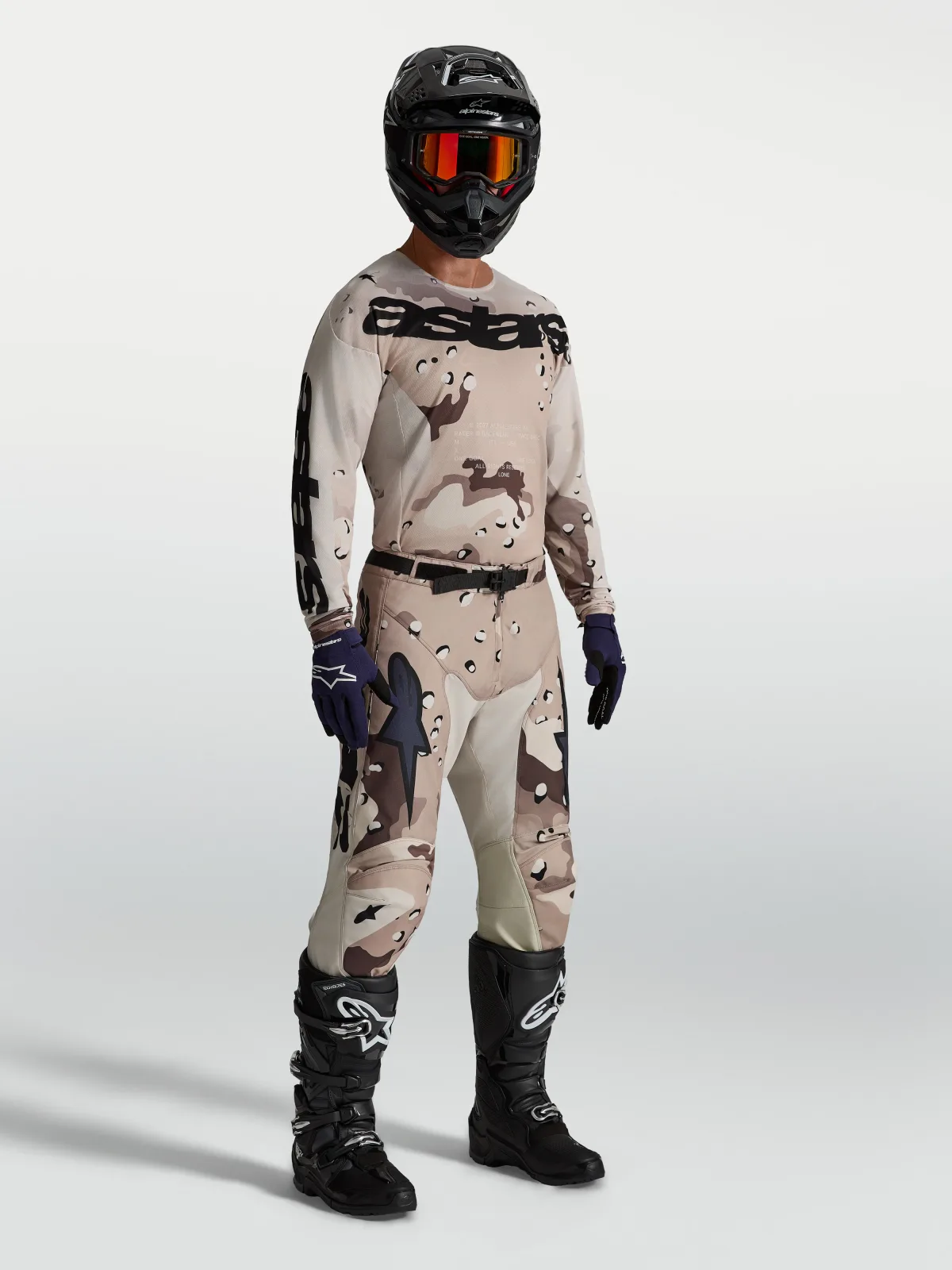 Мотокрос джърси Alpinestars Racer Lone Desert Camo Black