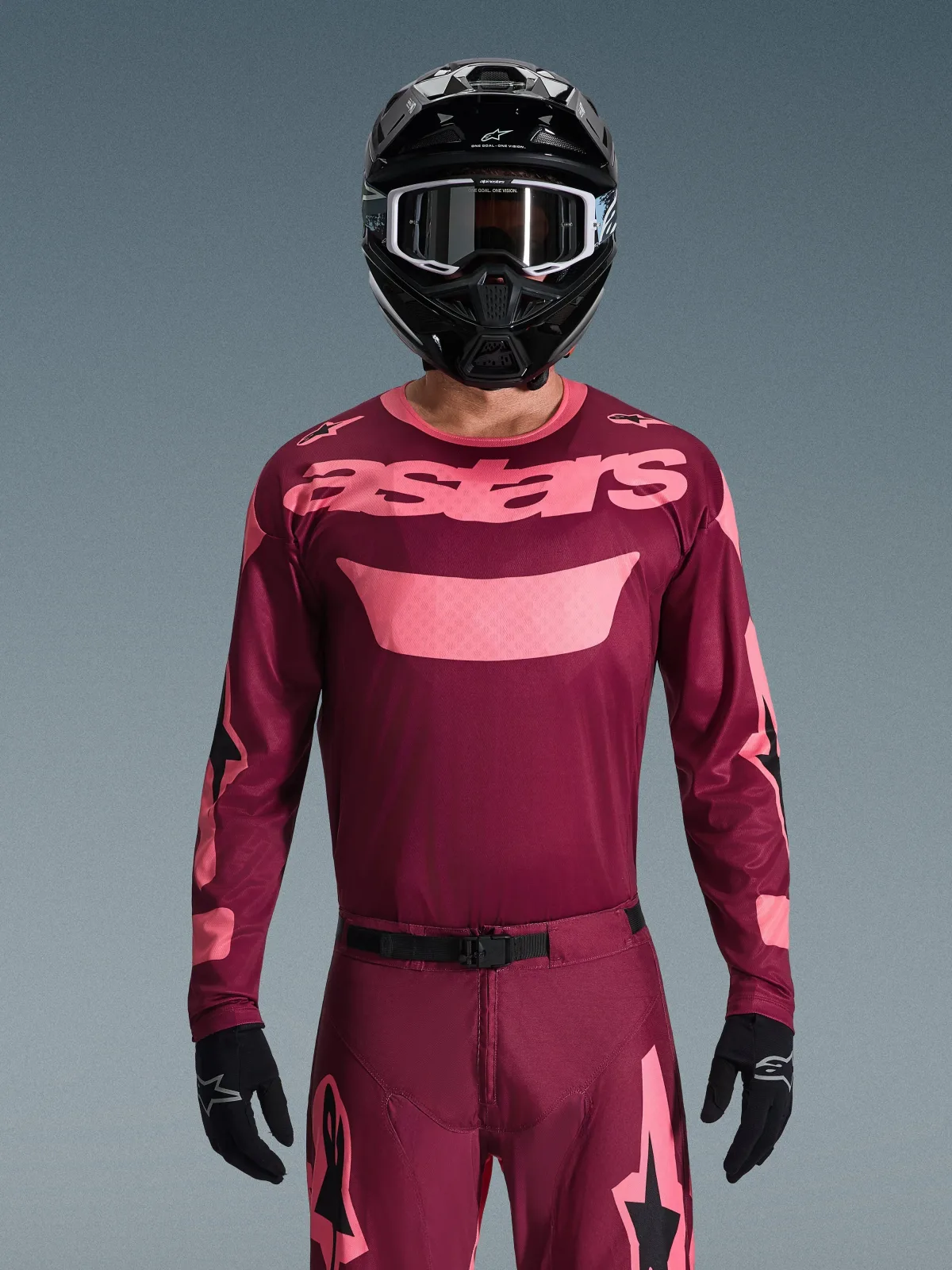 Мотокрос джърси Alpinestars Racer Riway Dark Red Coral