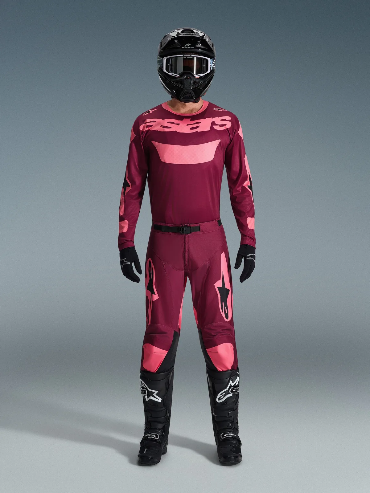 Мотокрос джърси Alpinestars Racer Riway Dark Red Coral