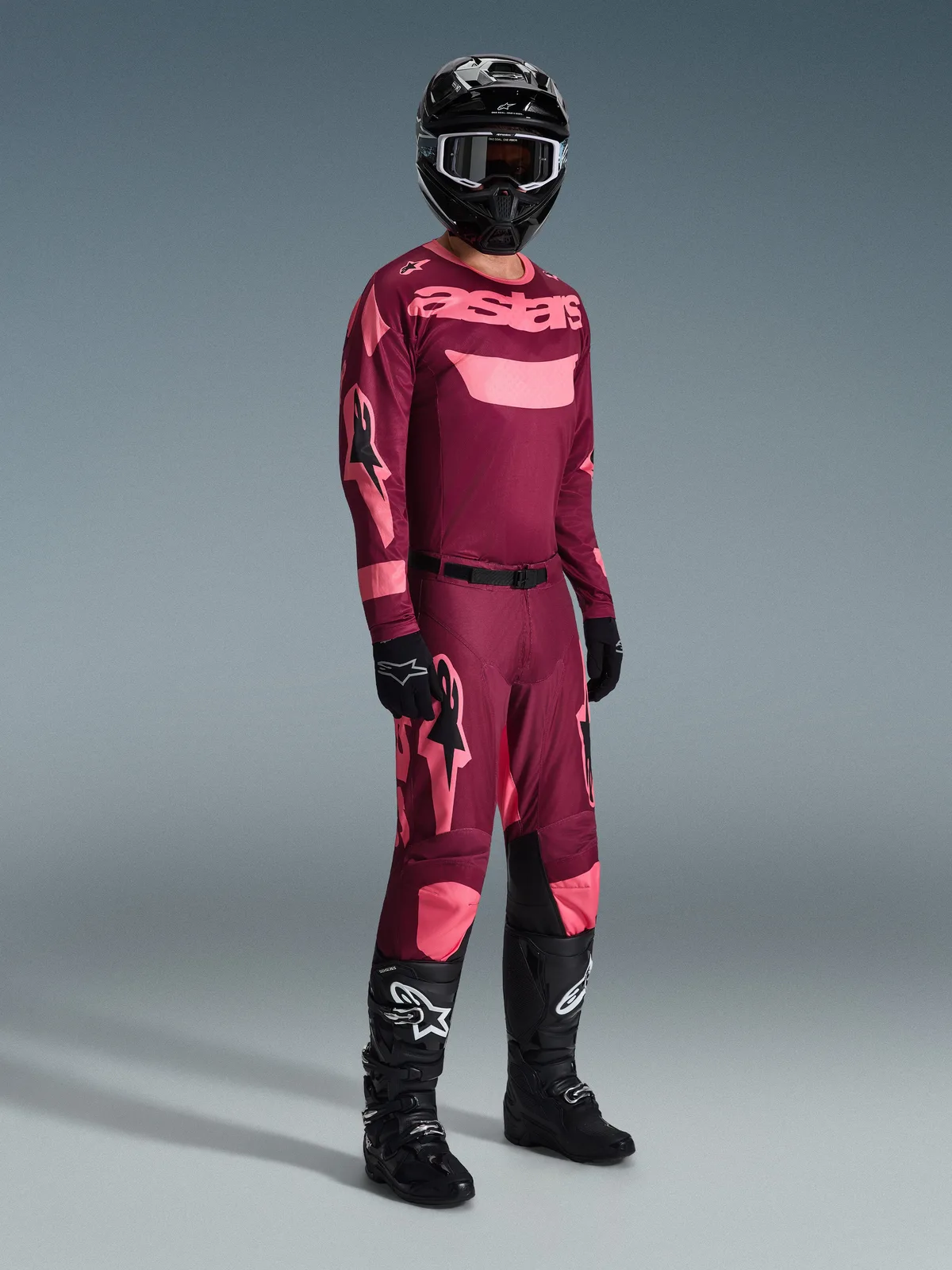Мотокрос джърси Alpinestars Racer Riway Dark Red Coral