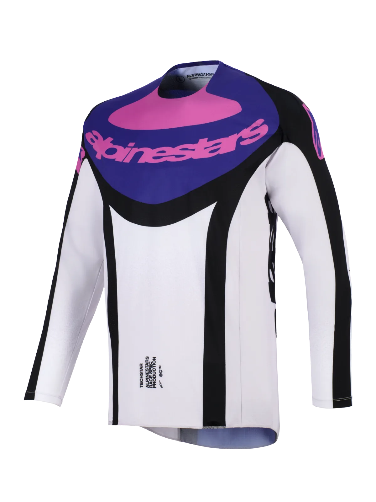Мотокрос джърси Alpinestars Techstar Knif Black Light Gray Purple
