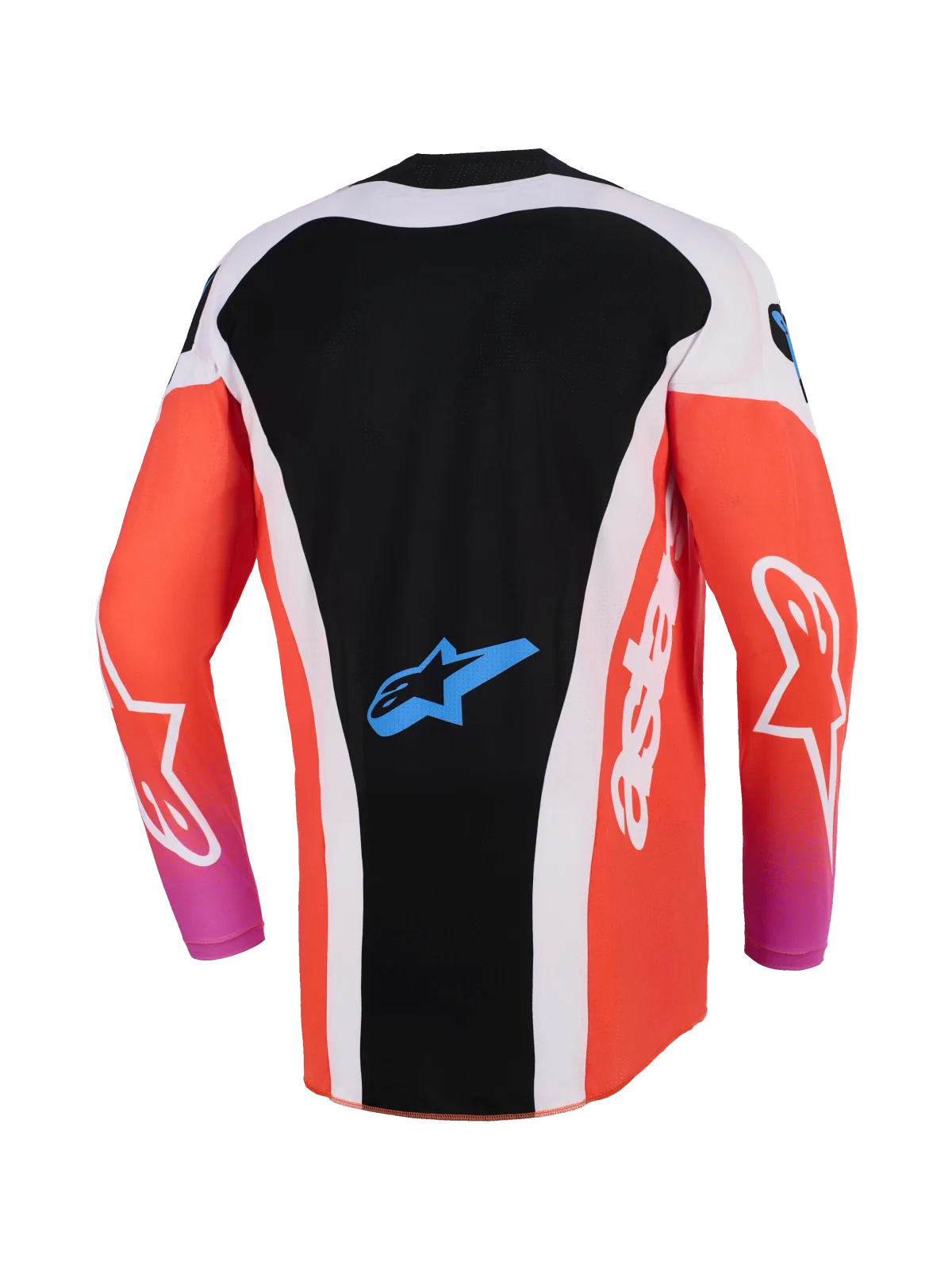Мотокрос джърси Alpinestars Techstar Knif Light Gray Orange Fluo Black