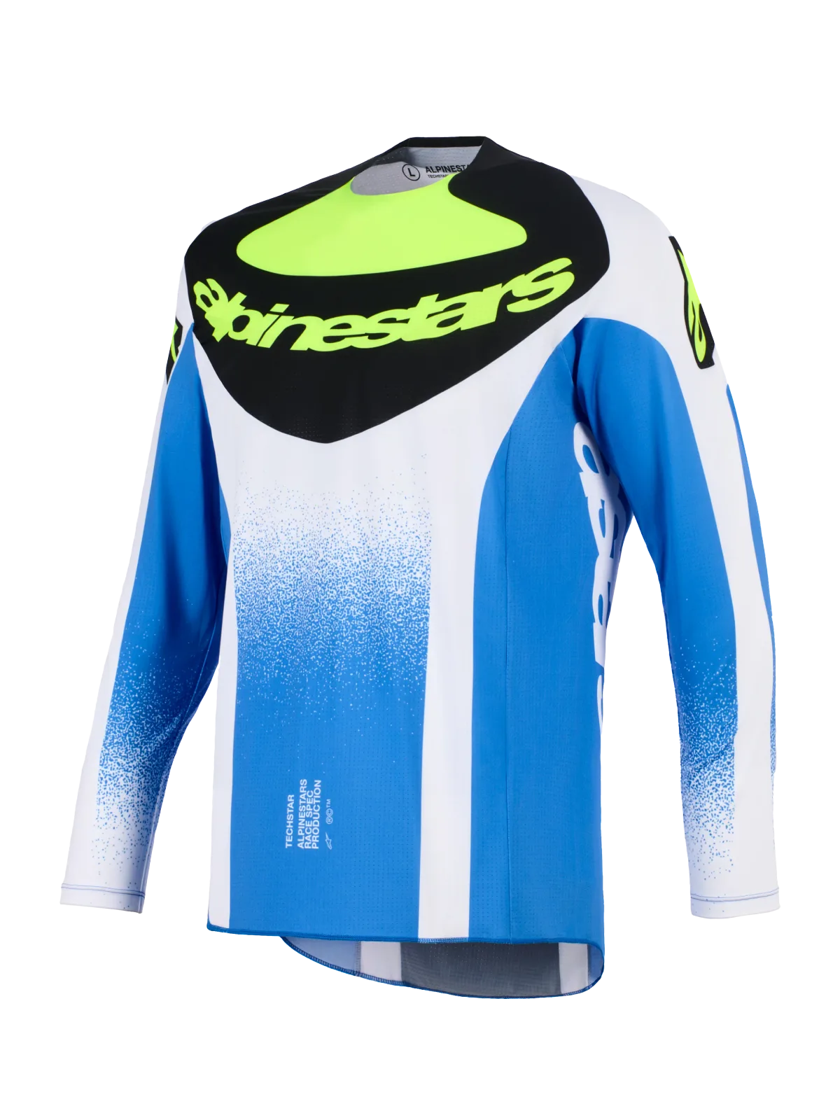 Мотокрос джърси Alpinestars Techstar Knif Ucla Blue Black Yellow Fluo