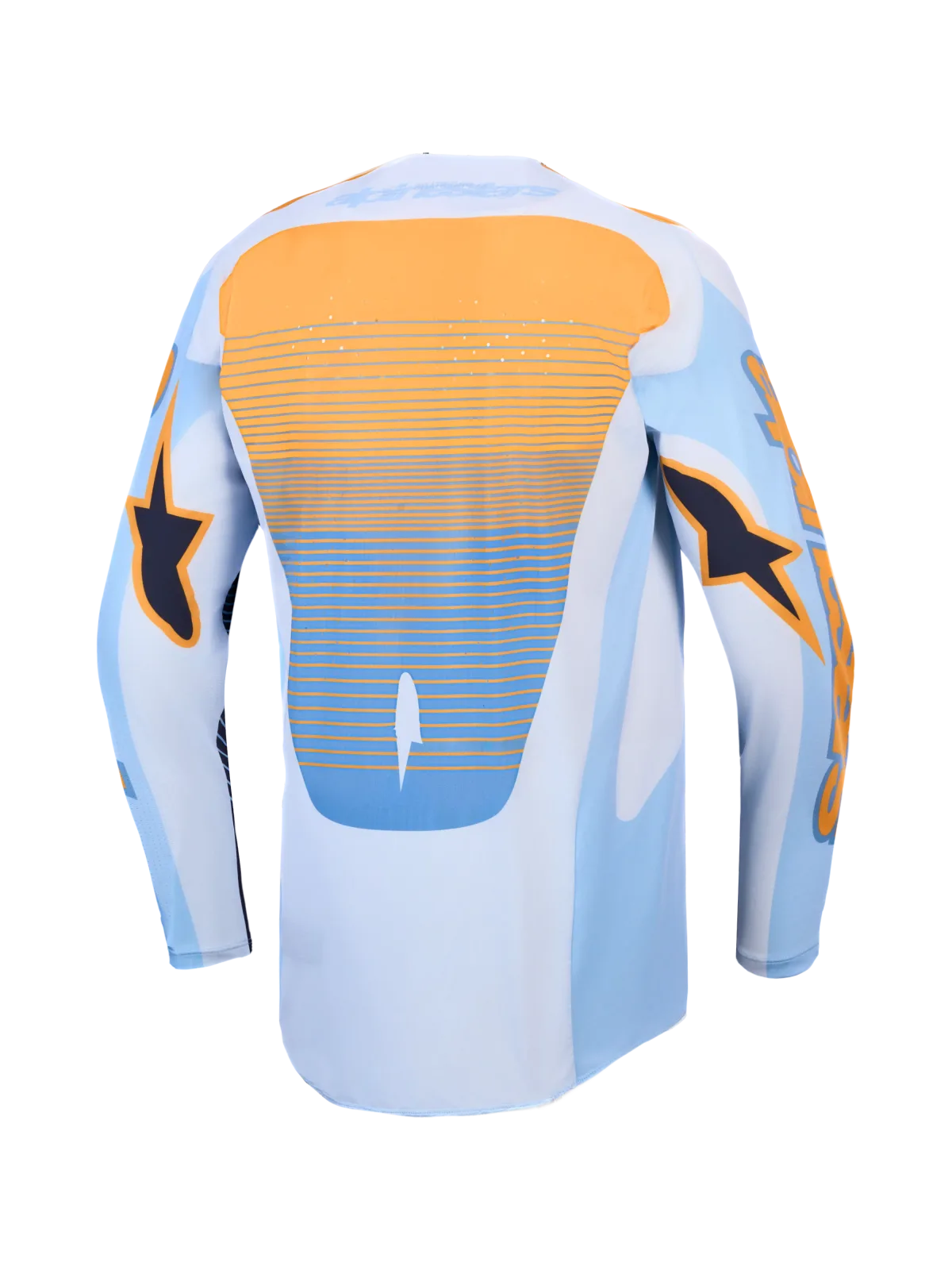 Мотокрос джърси Alpinestars Techstar Maven Dust Blue Tangerine Black