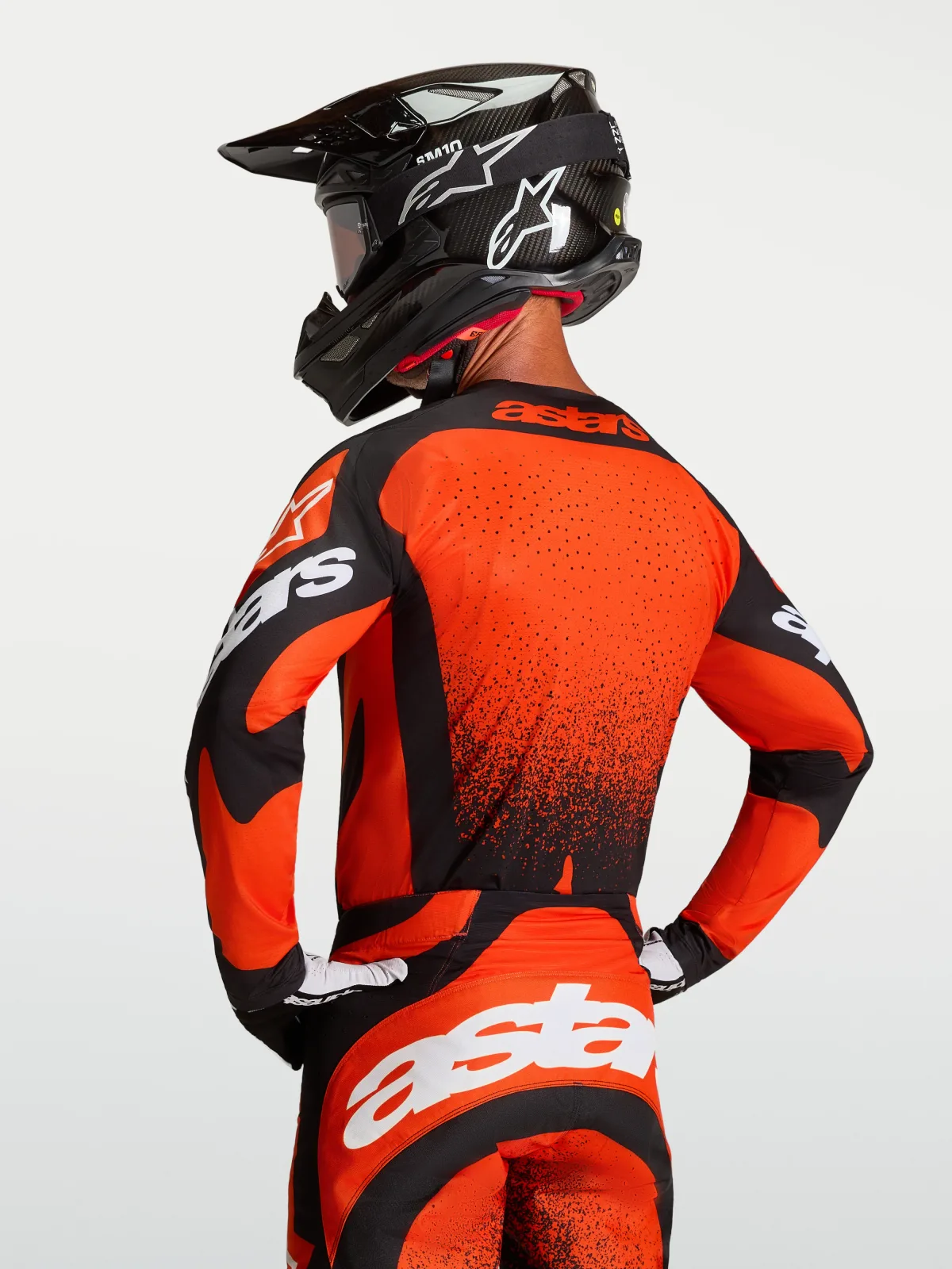 Мотокрос джърси Alpinestars Techstar Swan Cardinal Red Black White