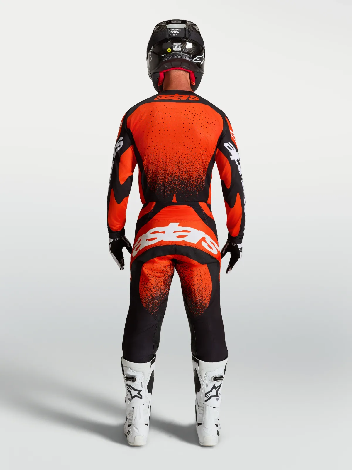 Мотокрос джърси Alpinestars Techstar Swan Cardinal Red Black White