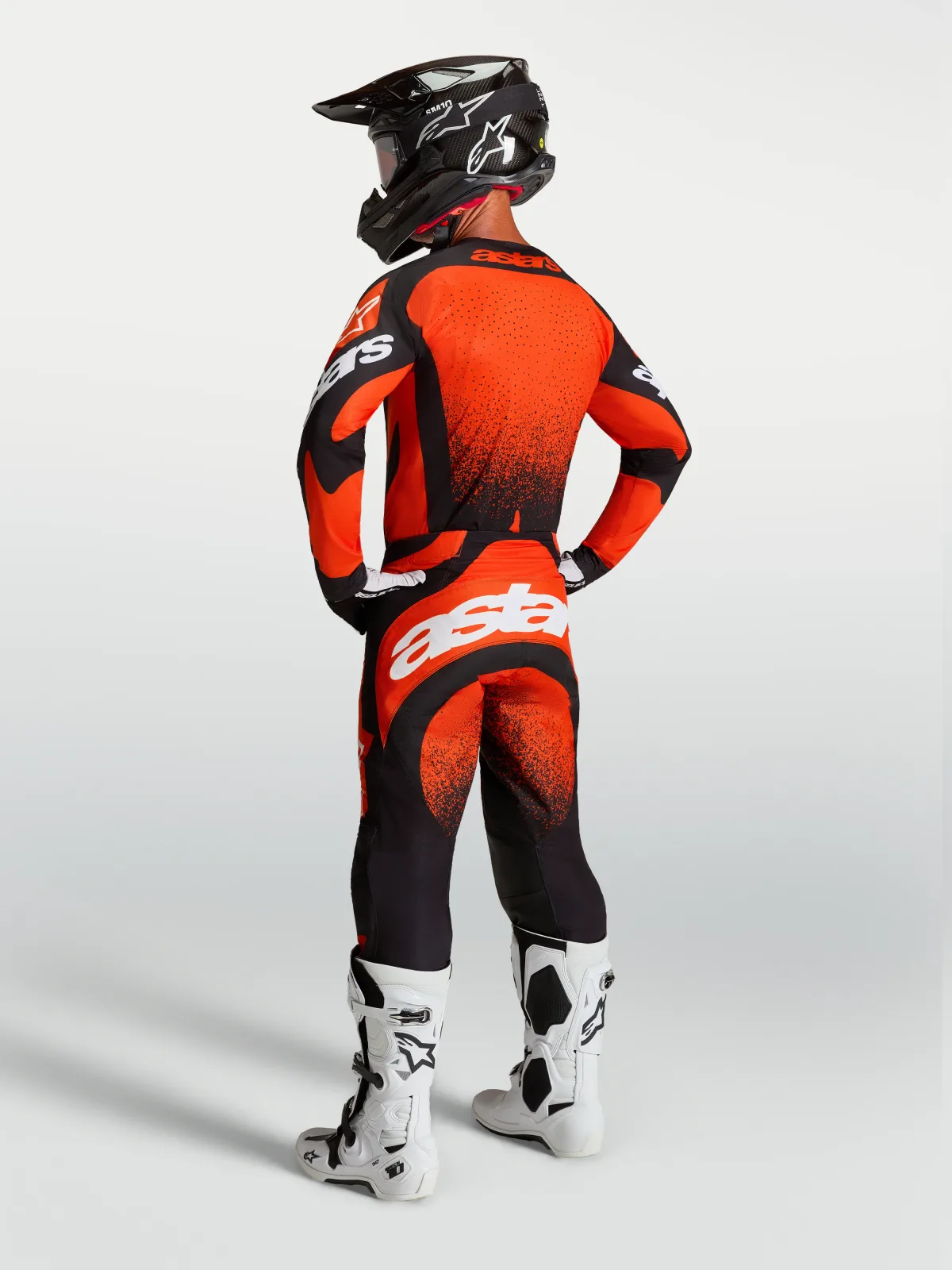 Мотокрос джърси Alpinestars Techstar Swan Cardinal Red Black White