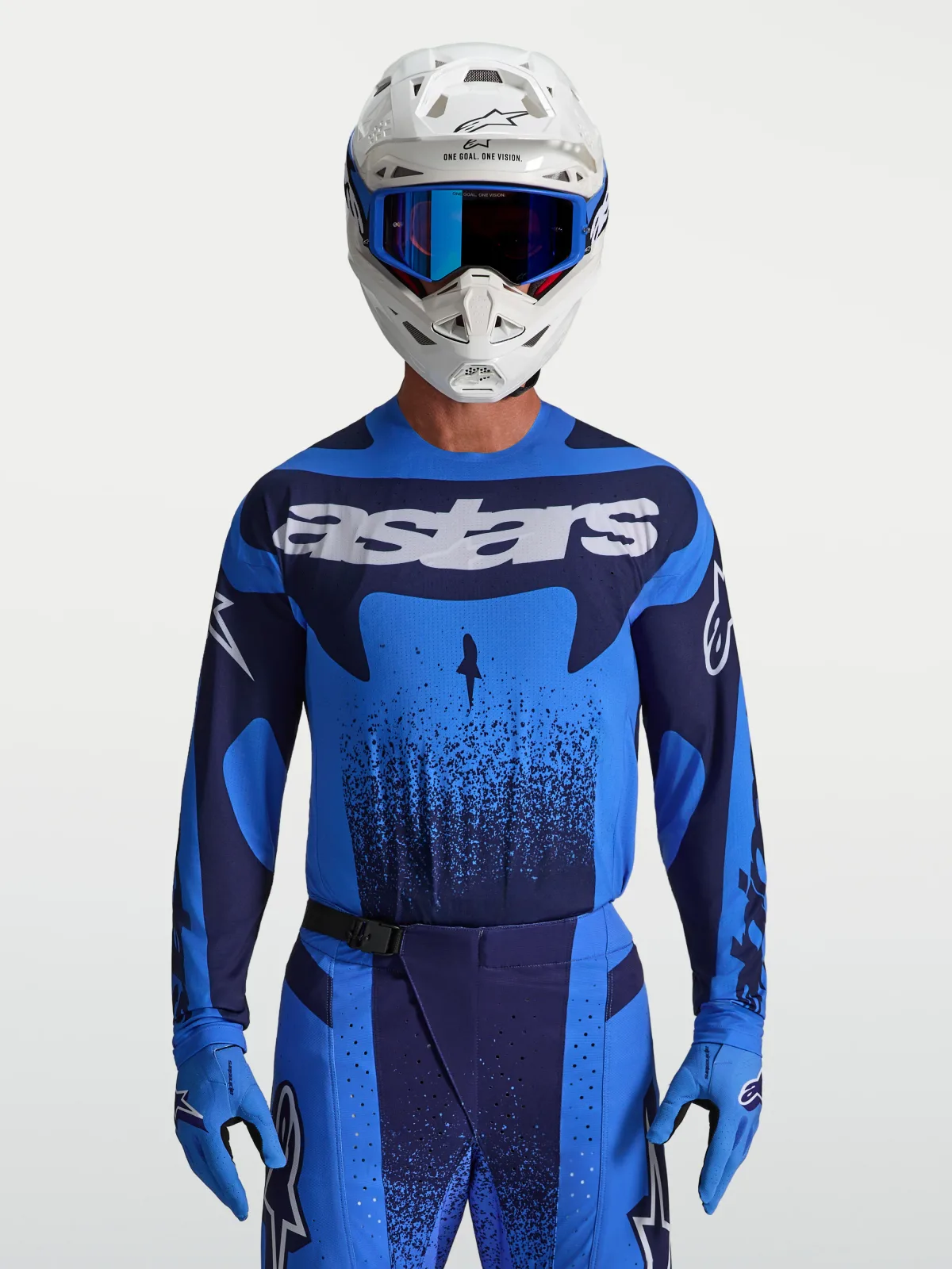 Мотокрос джърси Alpinestars Techstar Swan Ucla Blue Deep Blue